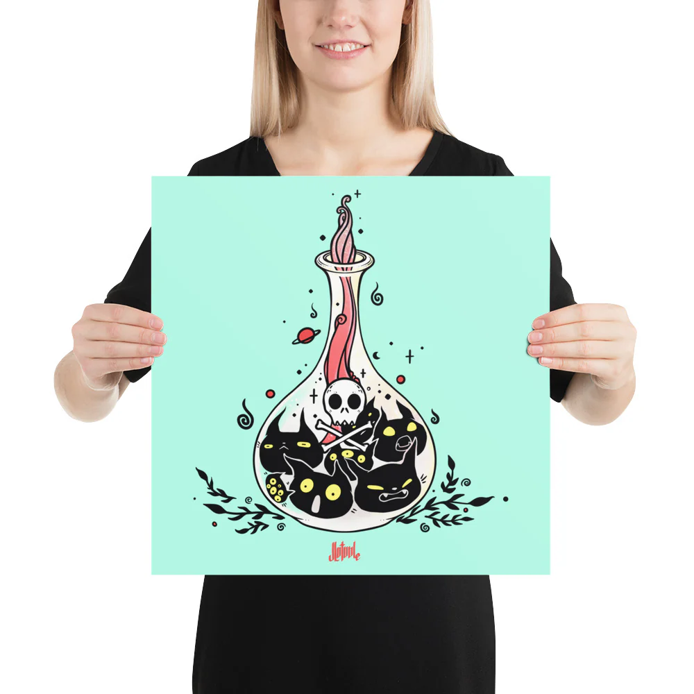 Cat Potion, Matte Art Print Poster - Image 8