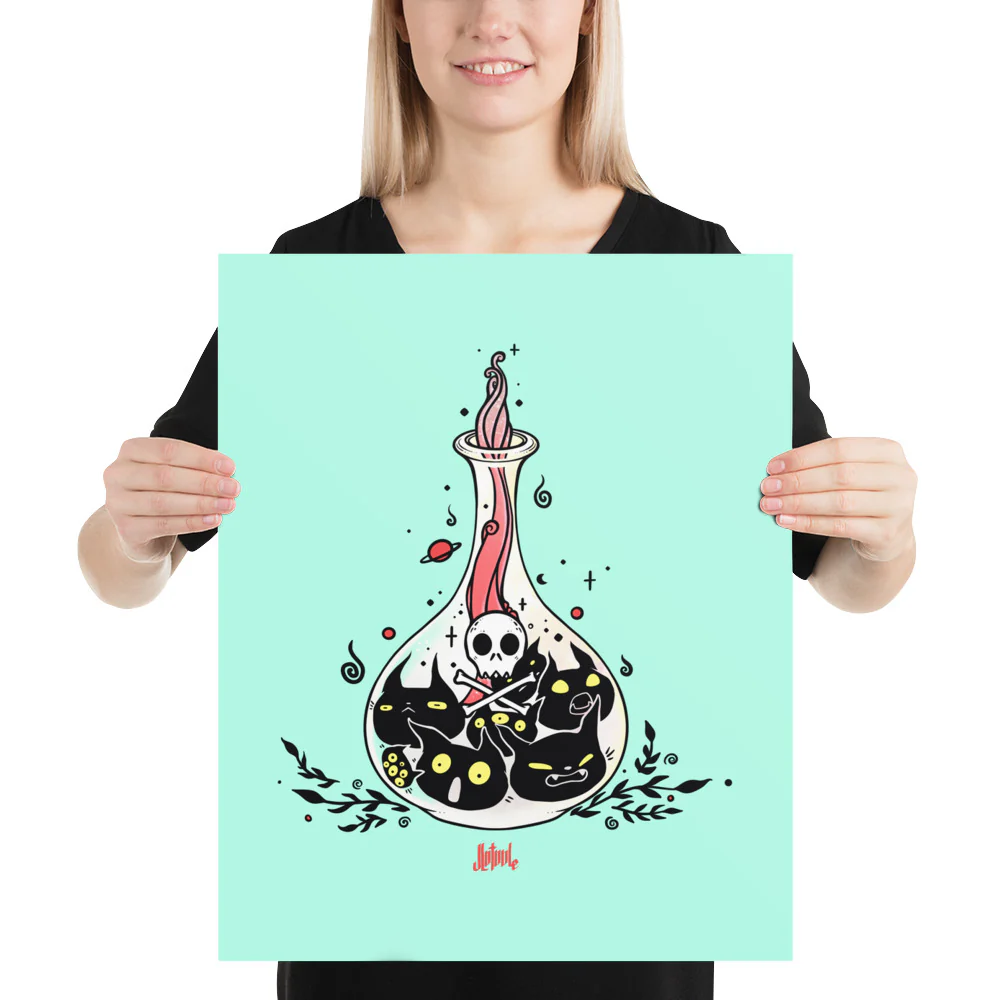 Cat Potion, Matte Art Print Poster - Image 9