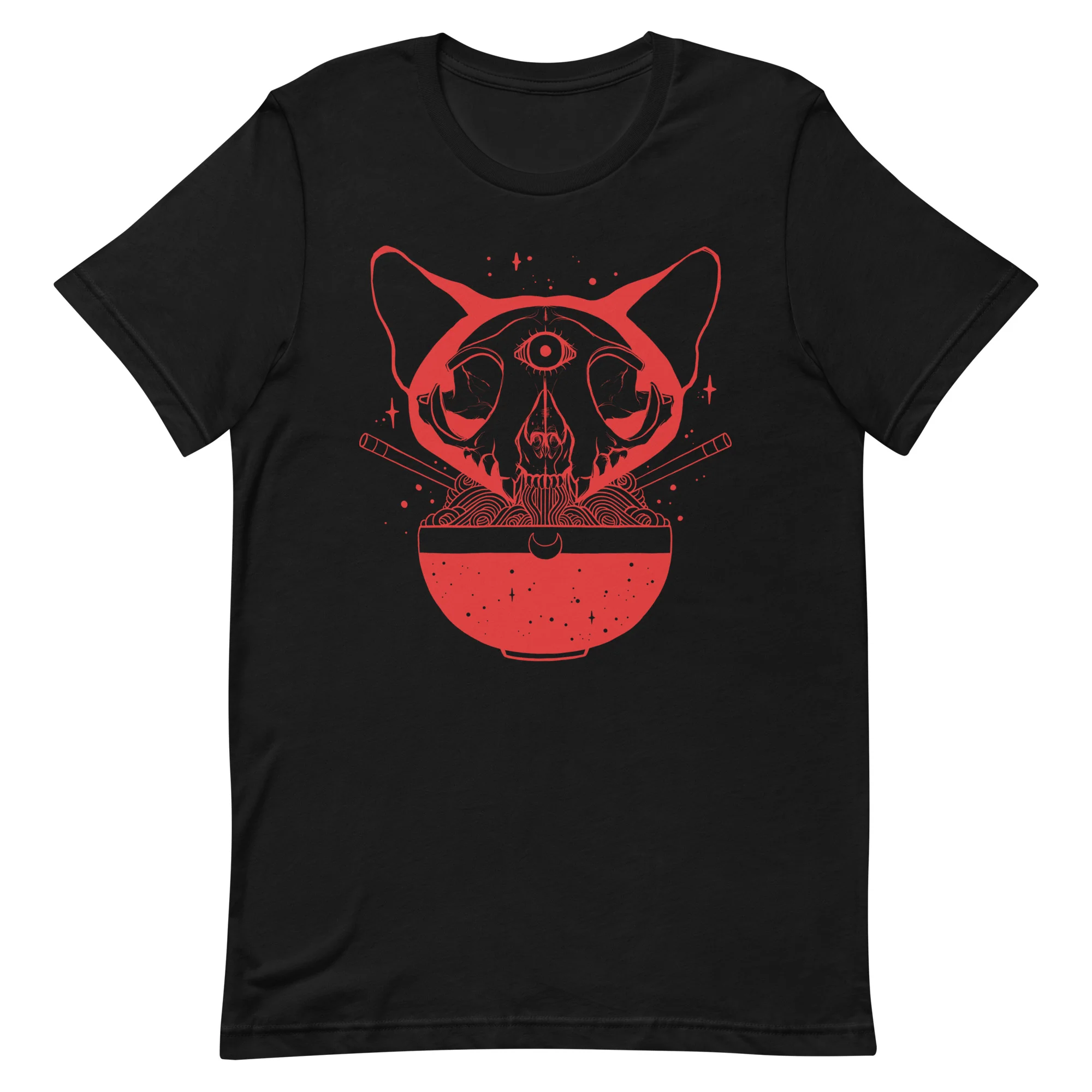 Cat Skull Ramen, Unisex T-Shirt