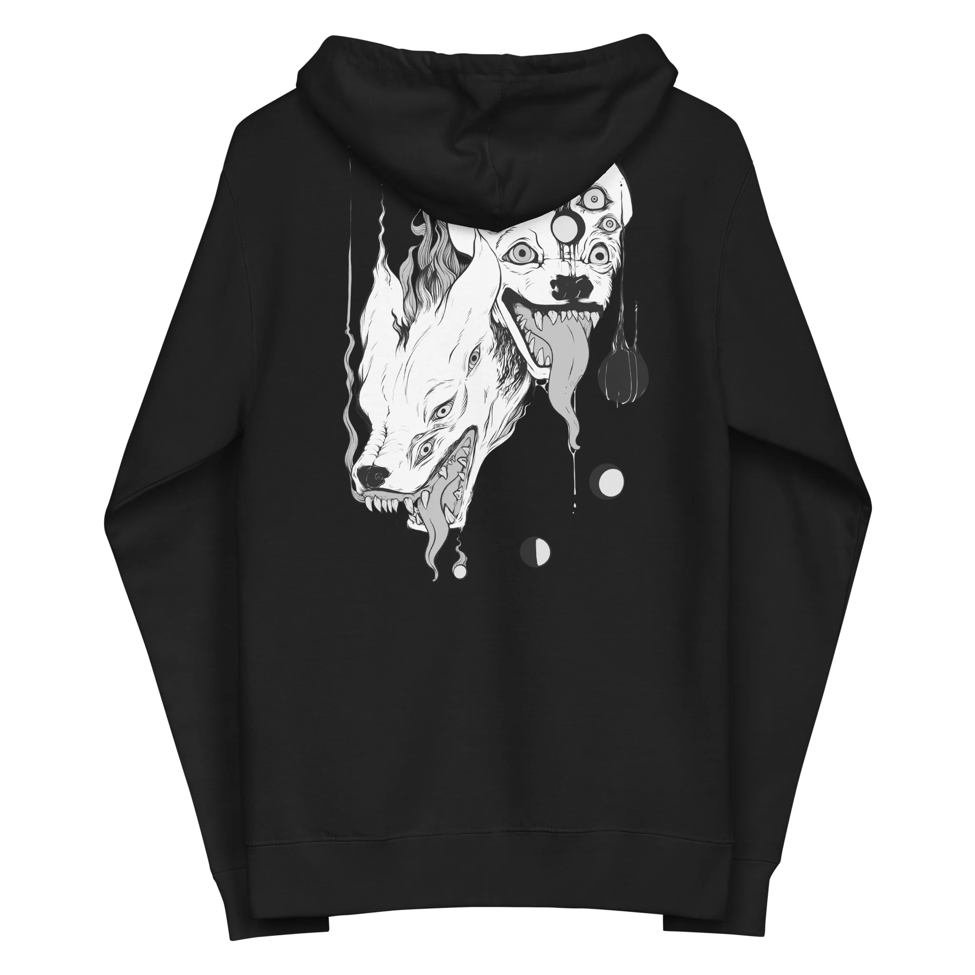 Hyenas, Unisex Fleece Zip-Up Hoodie - Image 2