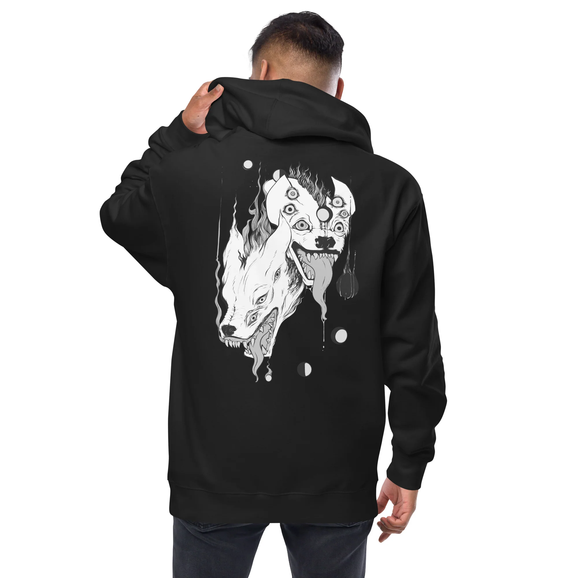 Hyenas, Unisex Fleece Zip-Up Hoodie - Image 3