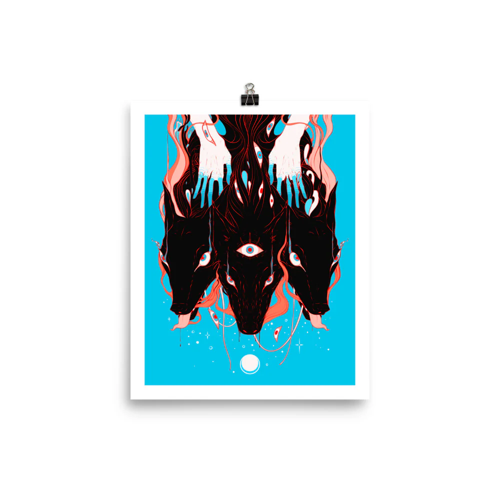 Cerberus,  Matte Art Print Poster - Image 2