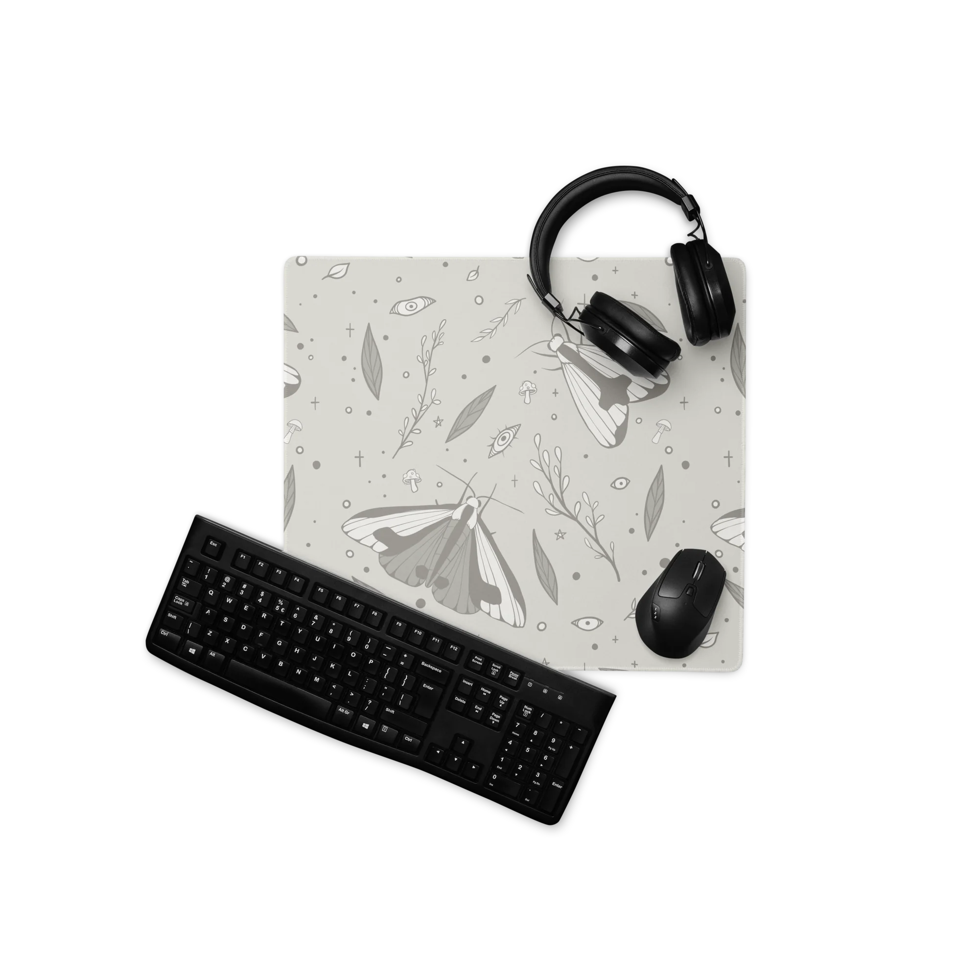 Clymene Moth, Light, Gaming Mouse Pad - Image 3