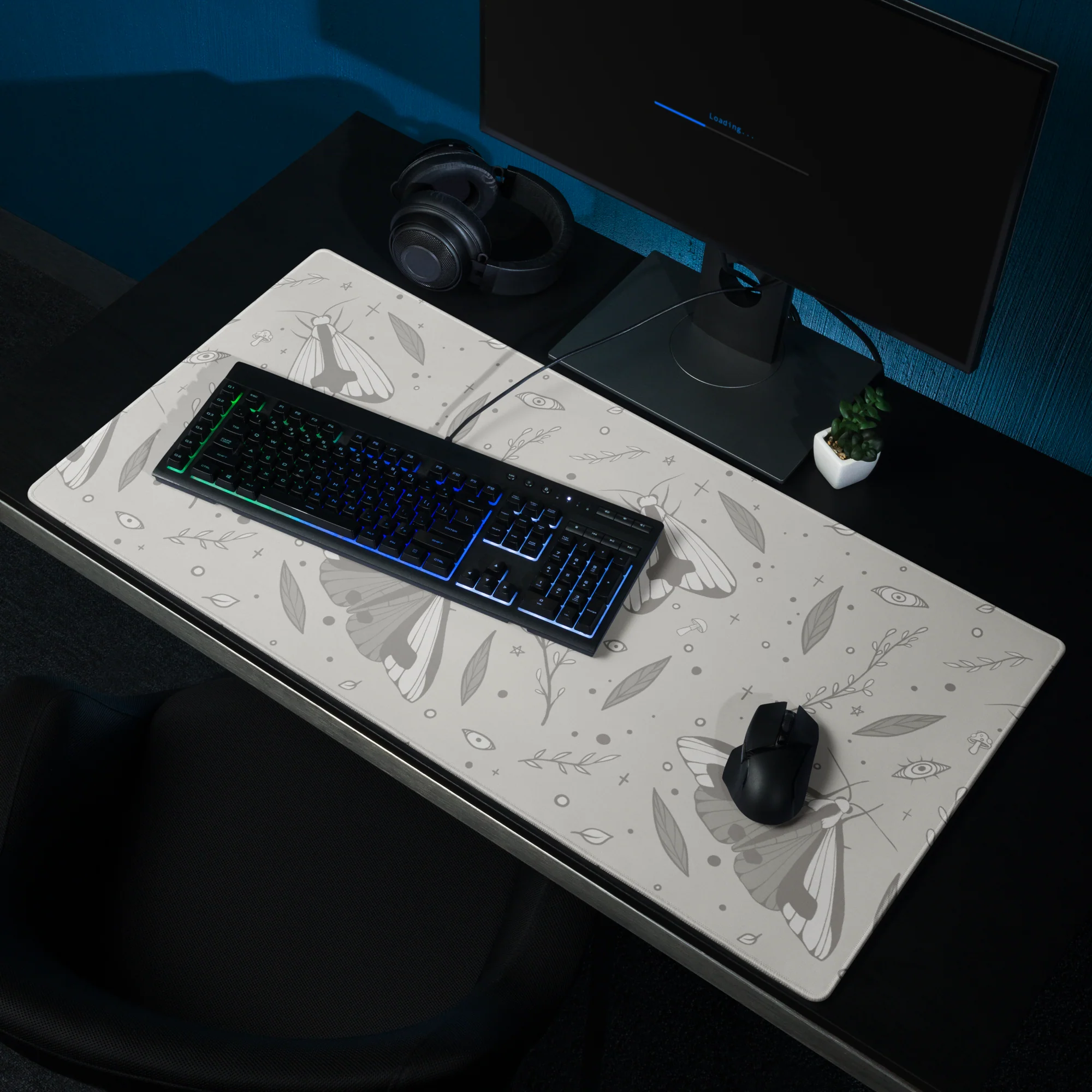 Clymene Moth, Light, Gaming Mouse Pad - Image 7