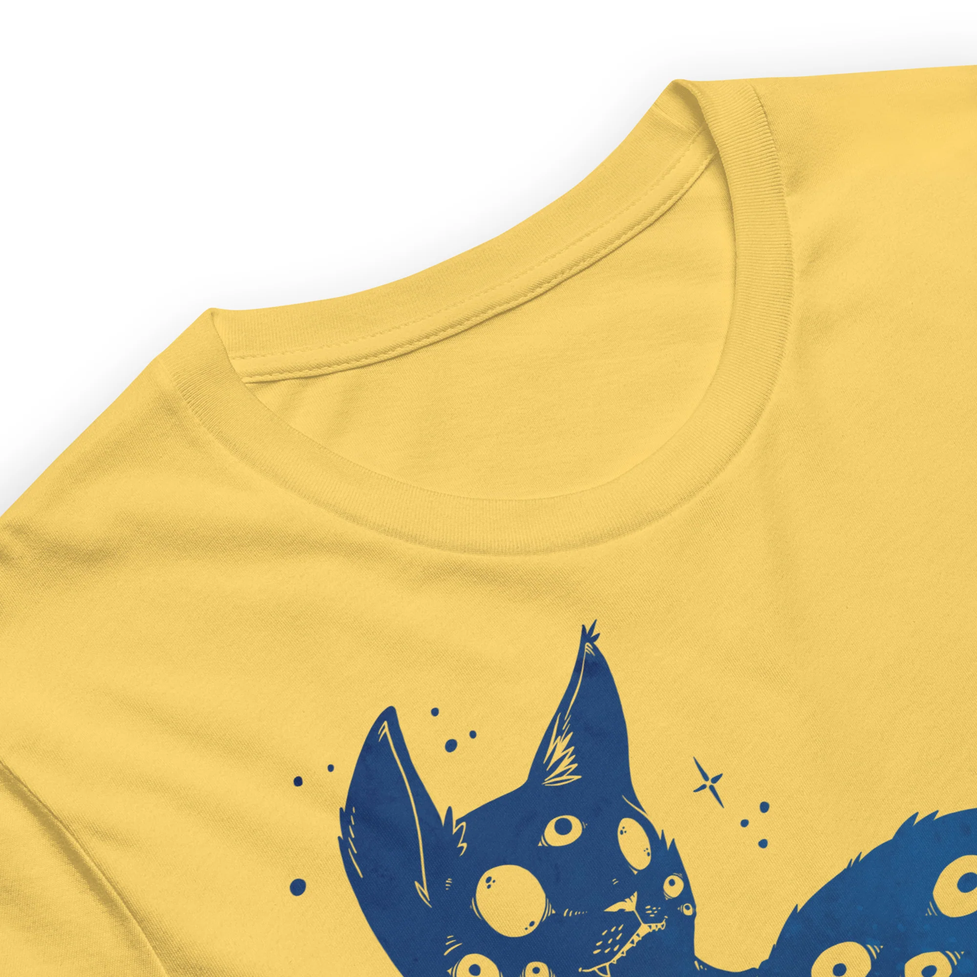 Creepy Cute Cat, Unisex T-Shirt - Image 3
