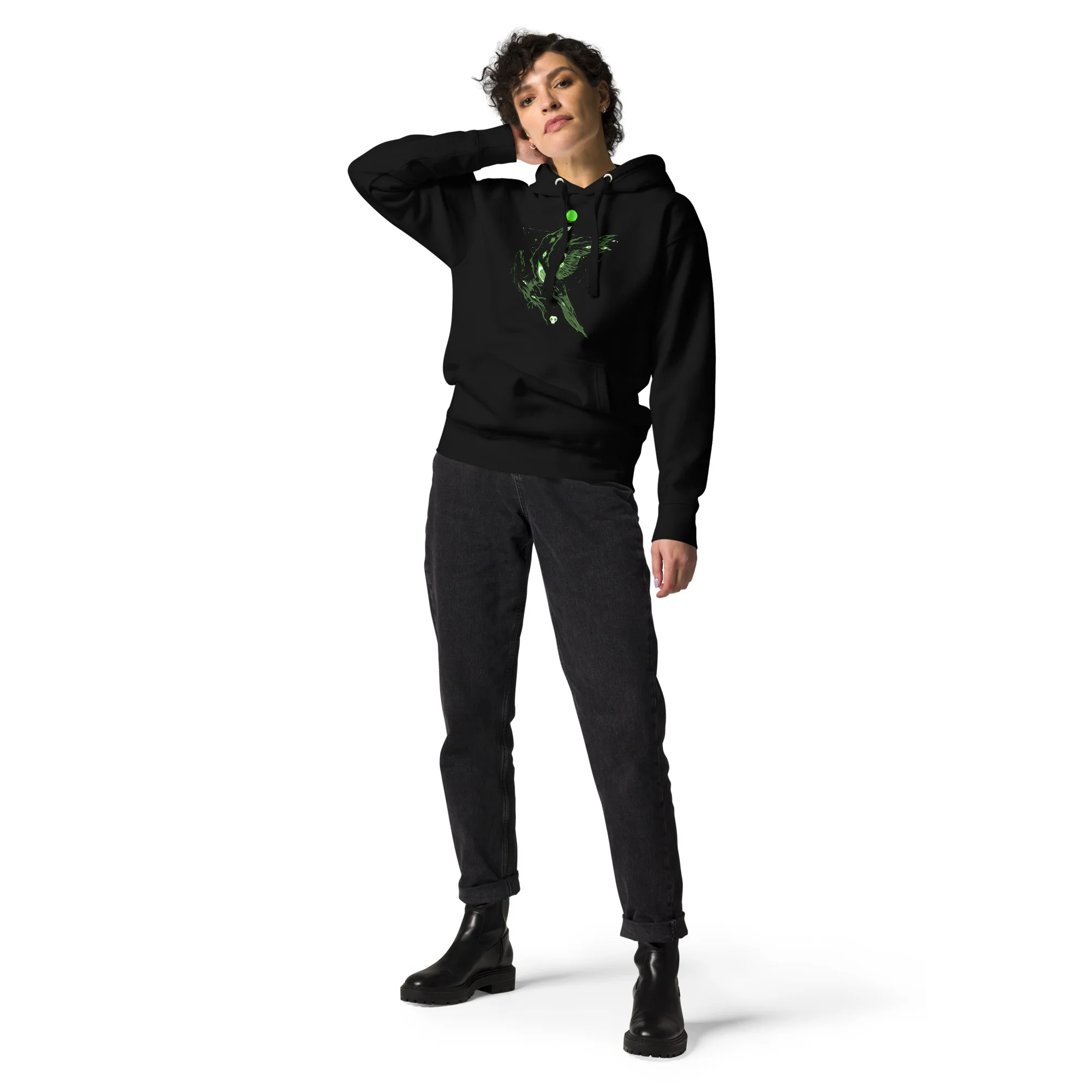 Crow Eye, Unisex Hoodie - Image 4