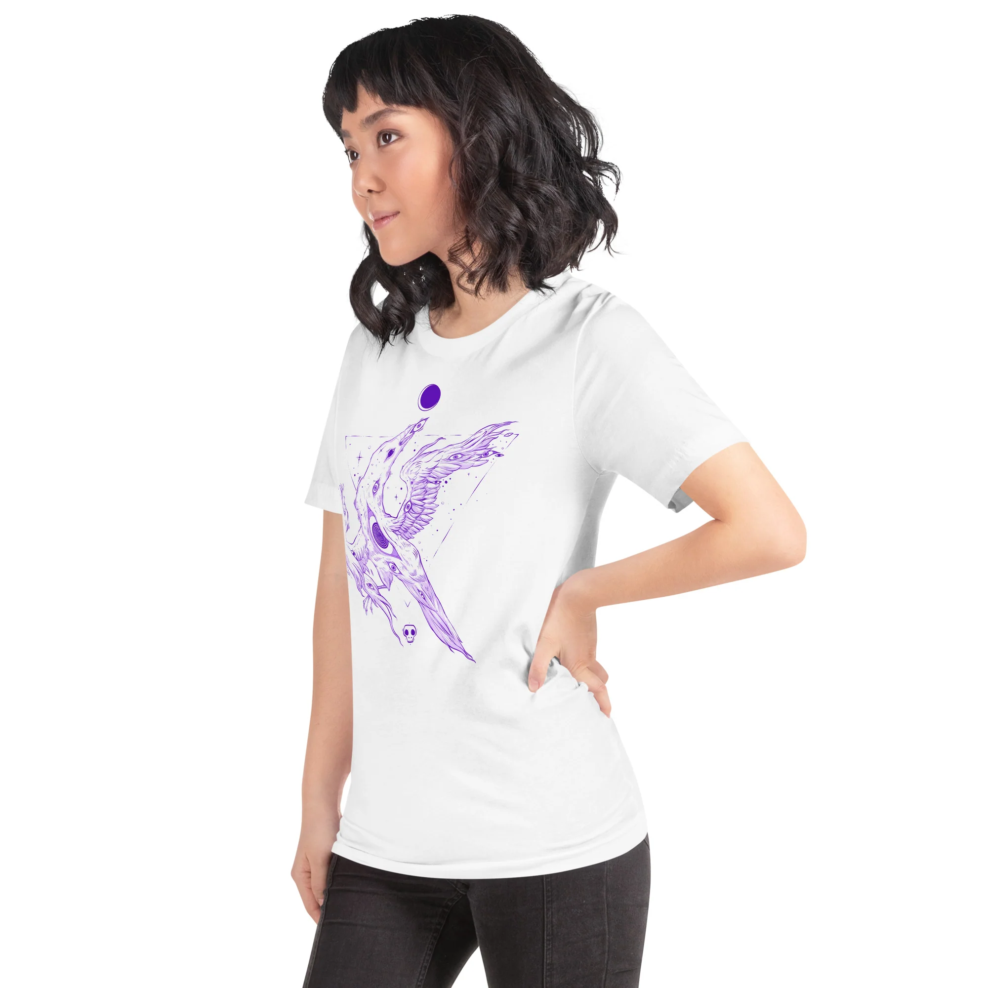 Crow Eyes, Unisex T-Shirt - Image 4