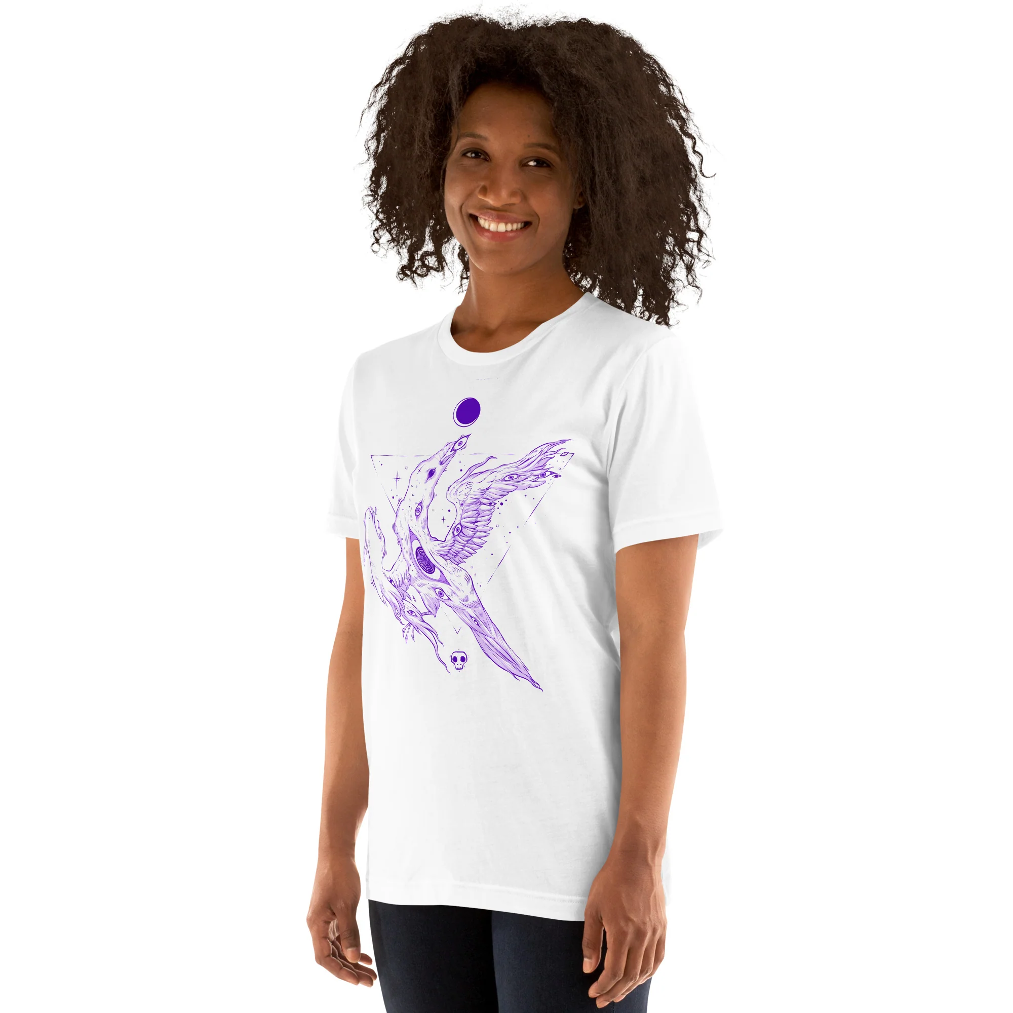 Crow Eyes, Unisex T-Shirt - Image 6