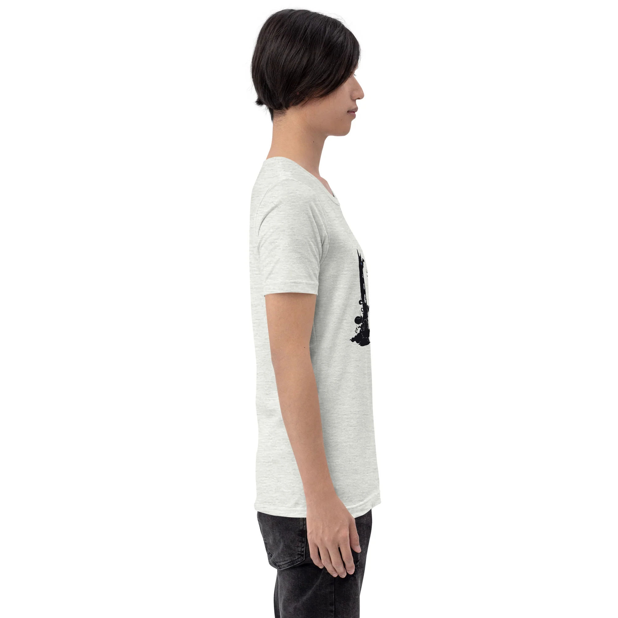 Dark And Light Cats, Unisex T-Shirt - Image 2