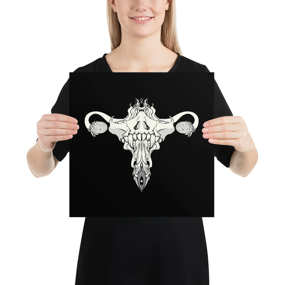Death Metal Uterus, Matte Art Print Poster - Image 5