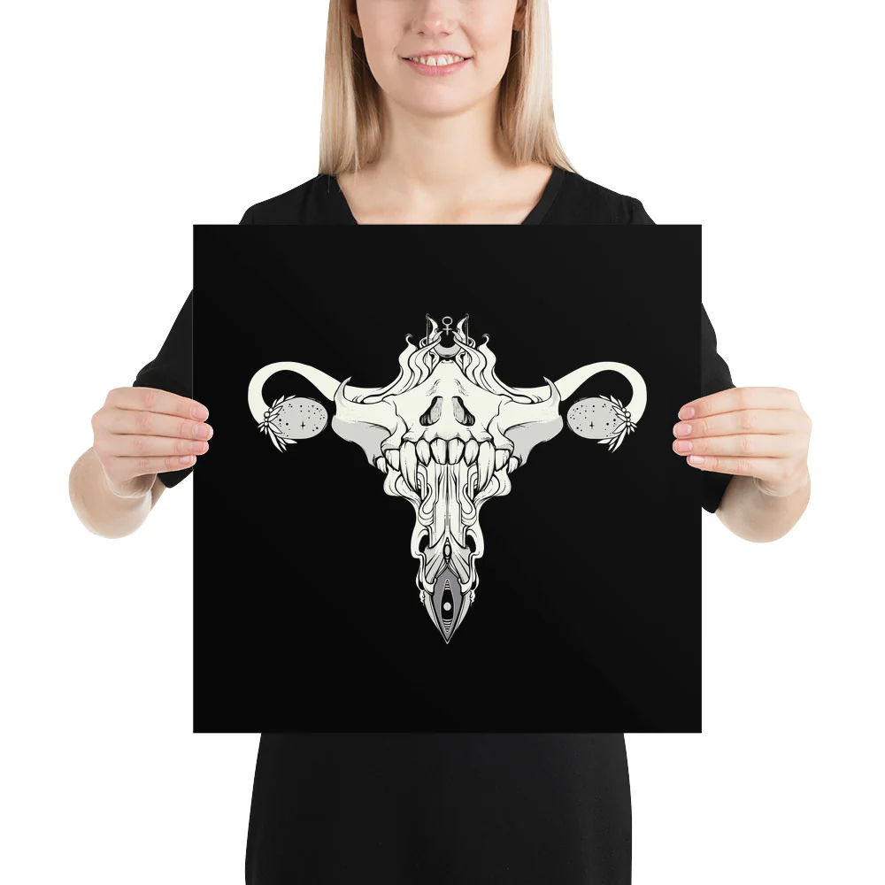 Death Metal Uterus, Matte Art Print Poster - Image 6
