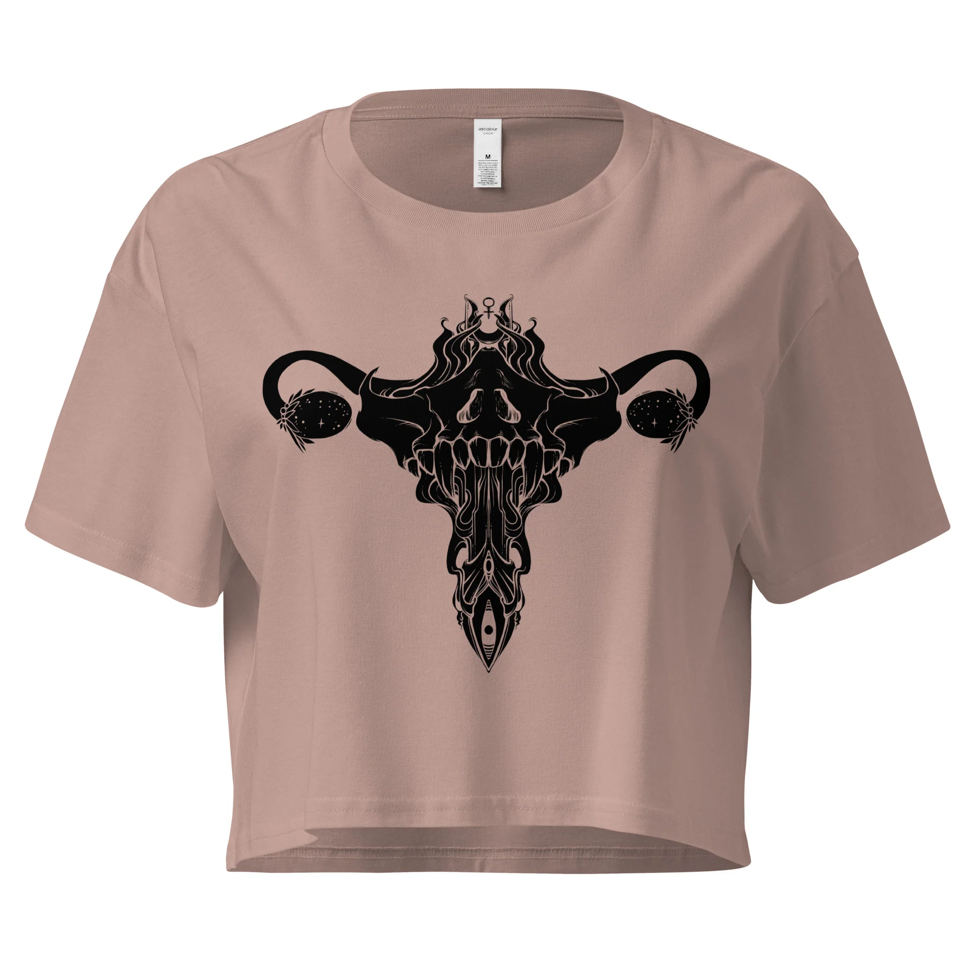 Death Metal Uterus, Relaxed Crop Top - Image 10