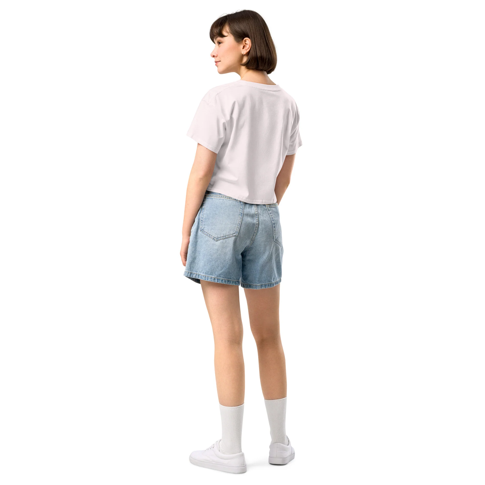 Death Metal Uterus, Relaxed Crop Top - Image 4
