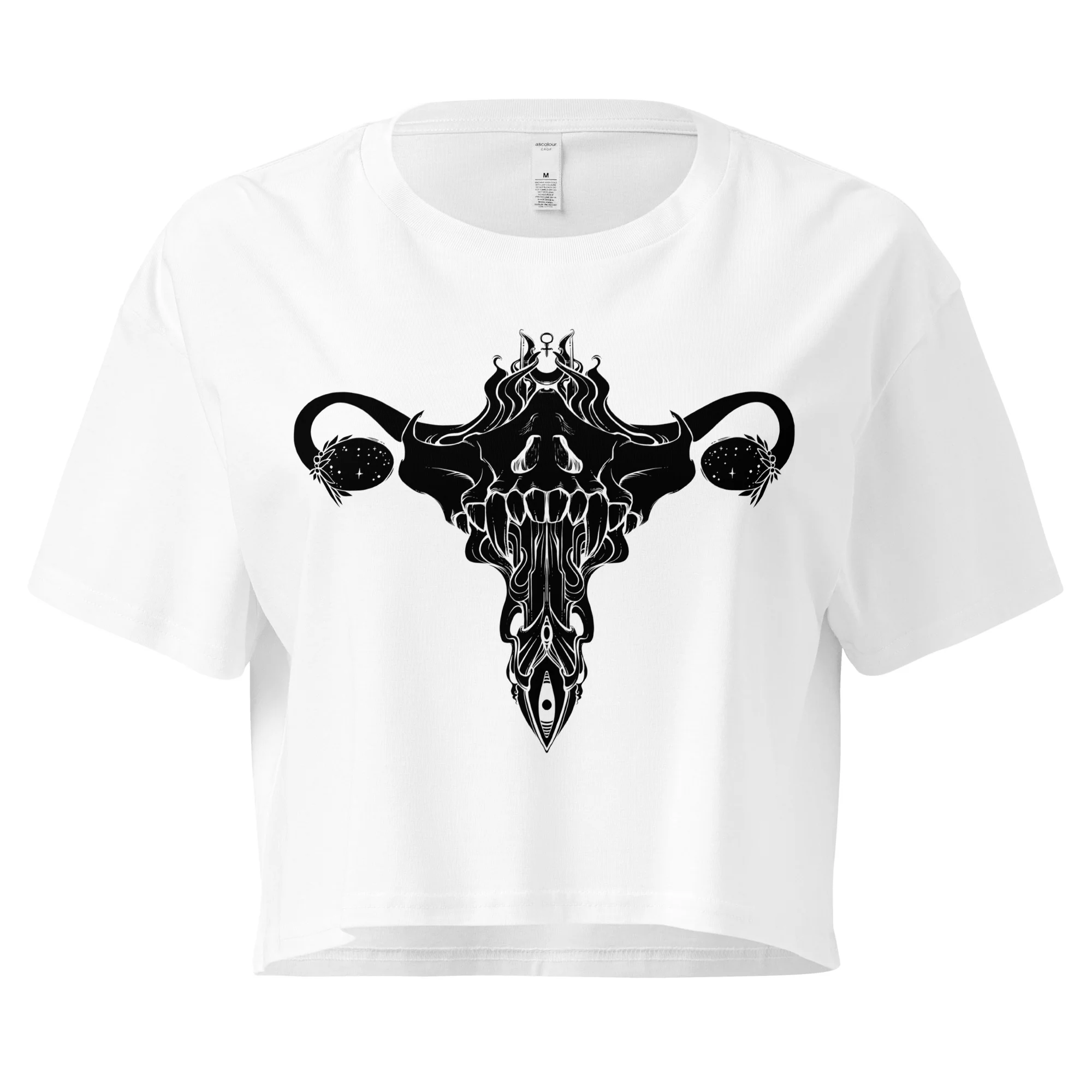 Death Metal Uterus, Relaxed Crop Top - Image 8