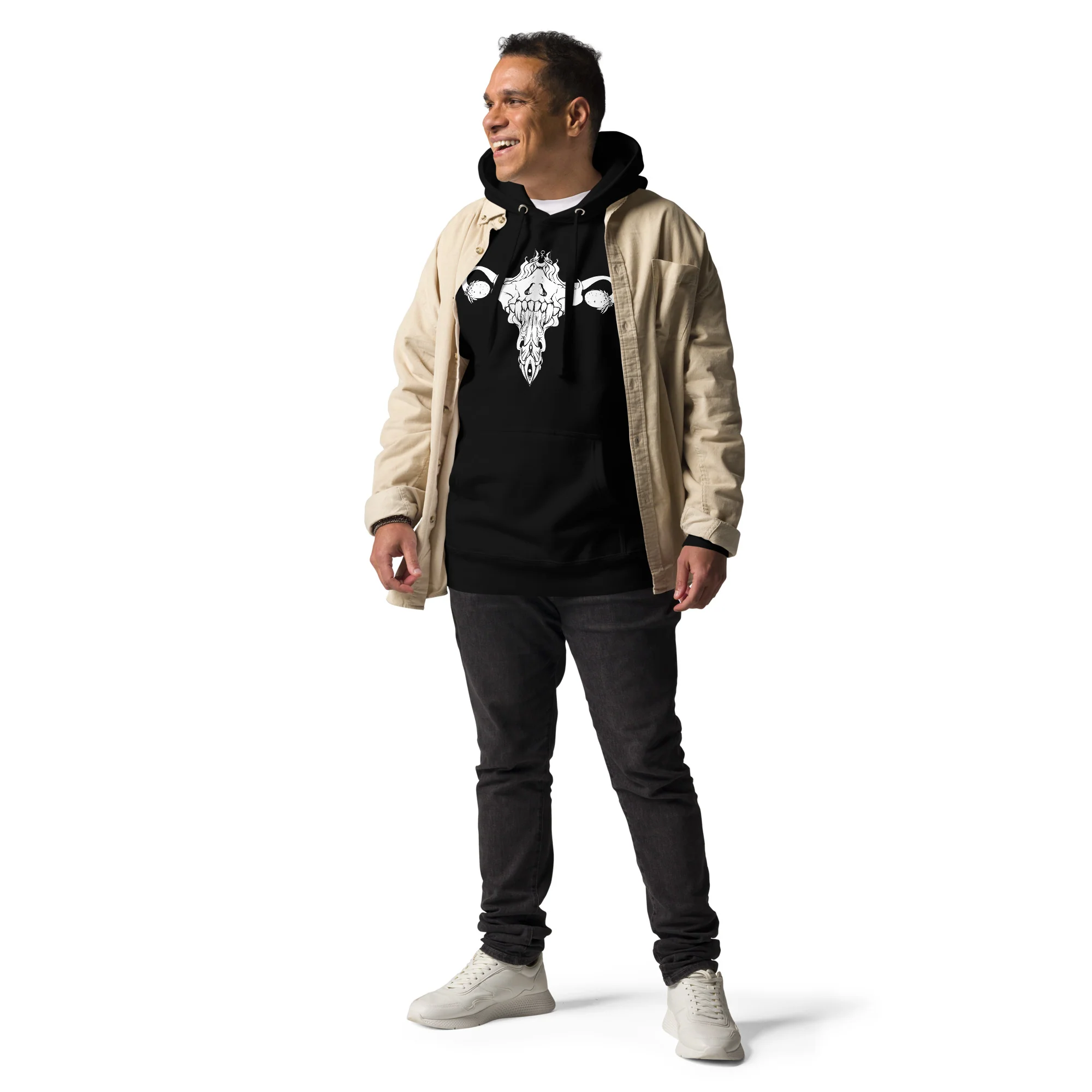 Death Metal Uterus, Unisex Hoodie - Image 3