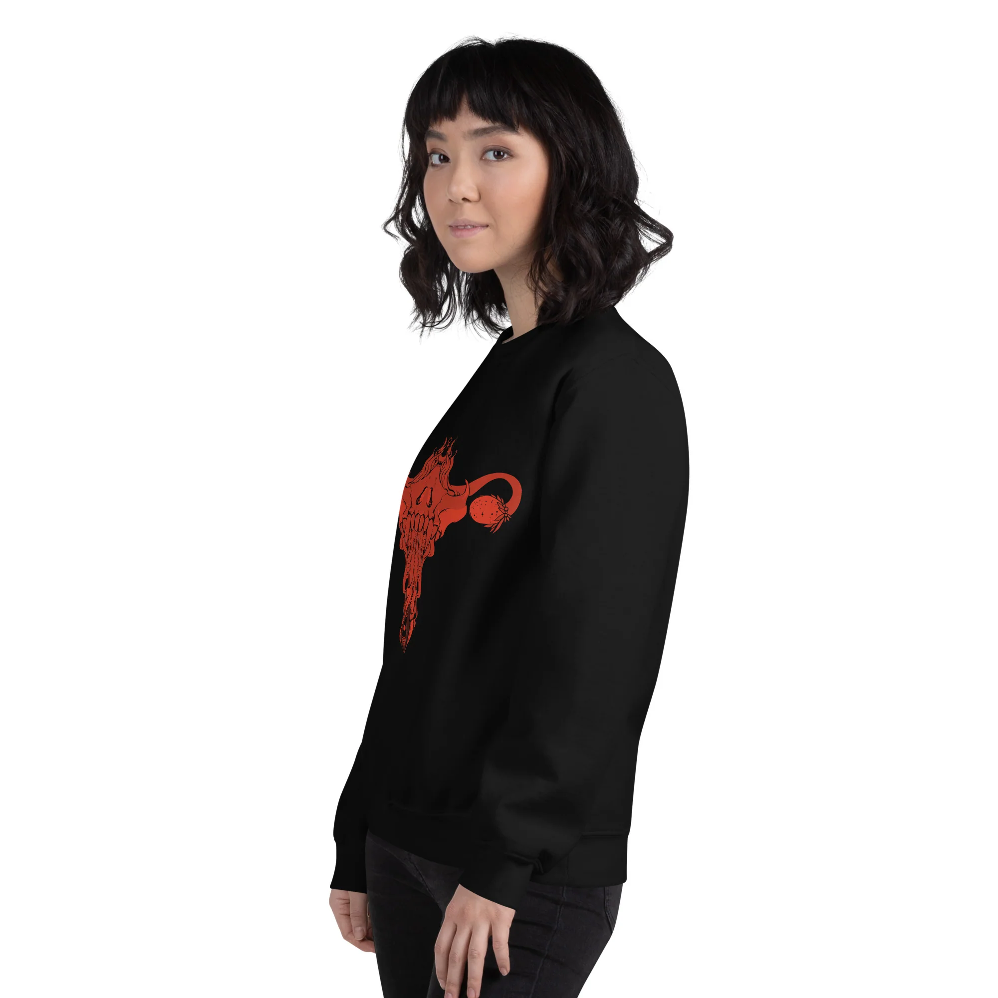 Death Metal Uterus, Unisex Sweatshirt - Image 3
