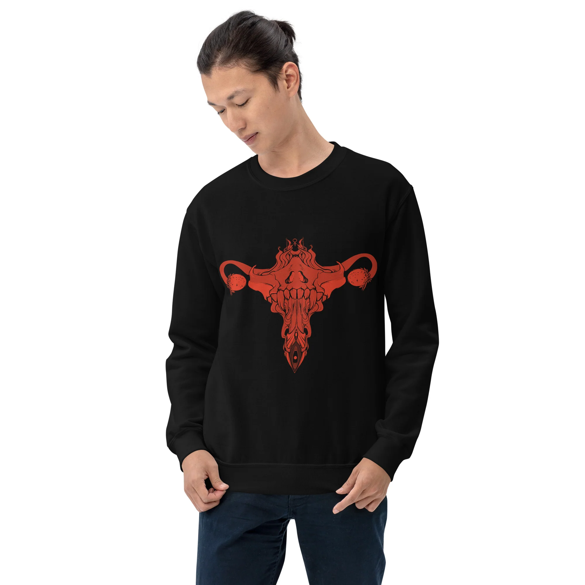 Death Metal Uterus, Unisex Sweatshirt - Image 5