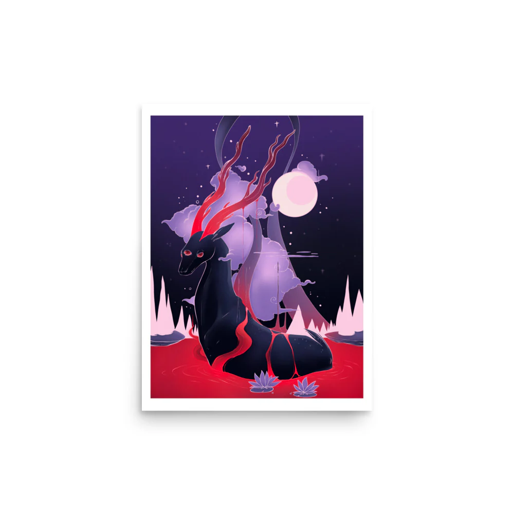 Deer, Matte Art Print Poster - Image 4
