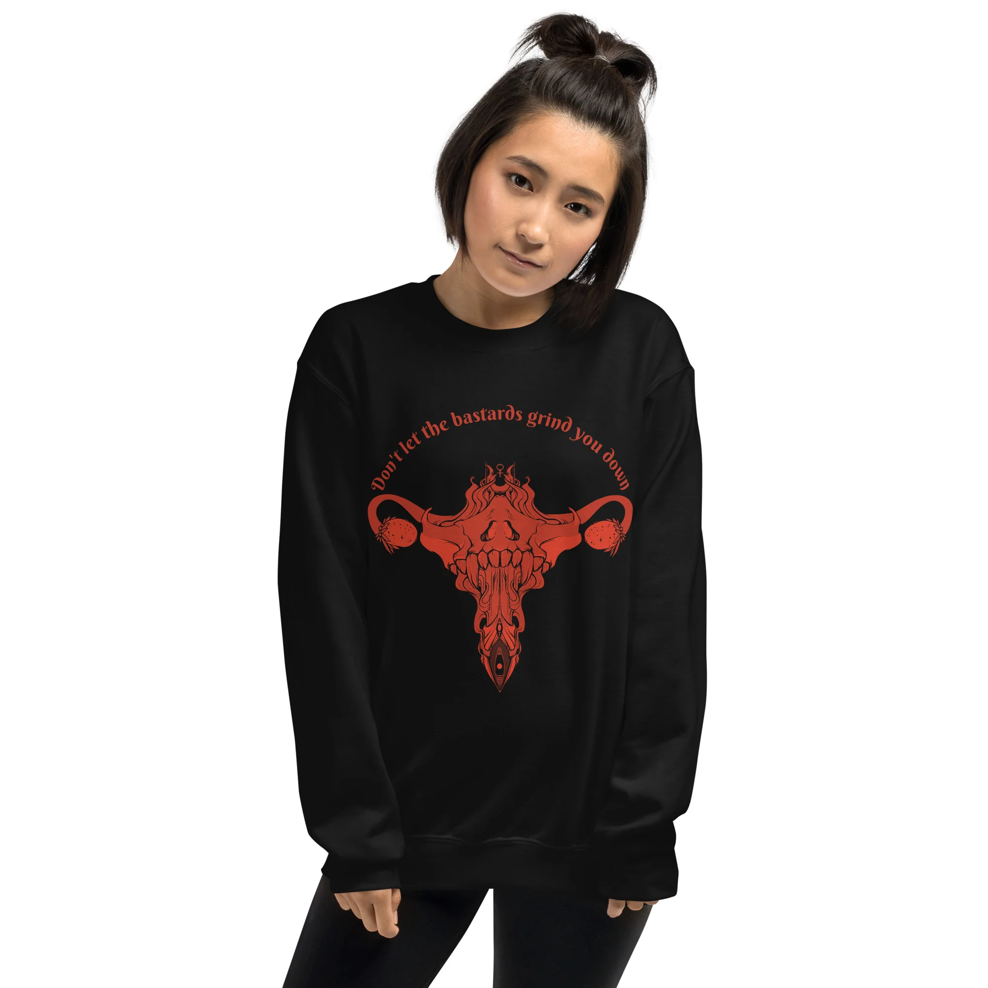 Don't Let Them Grind You Down, Unisex Sweatshirt - Image 4
