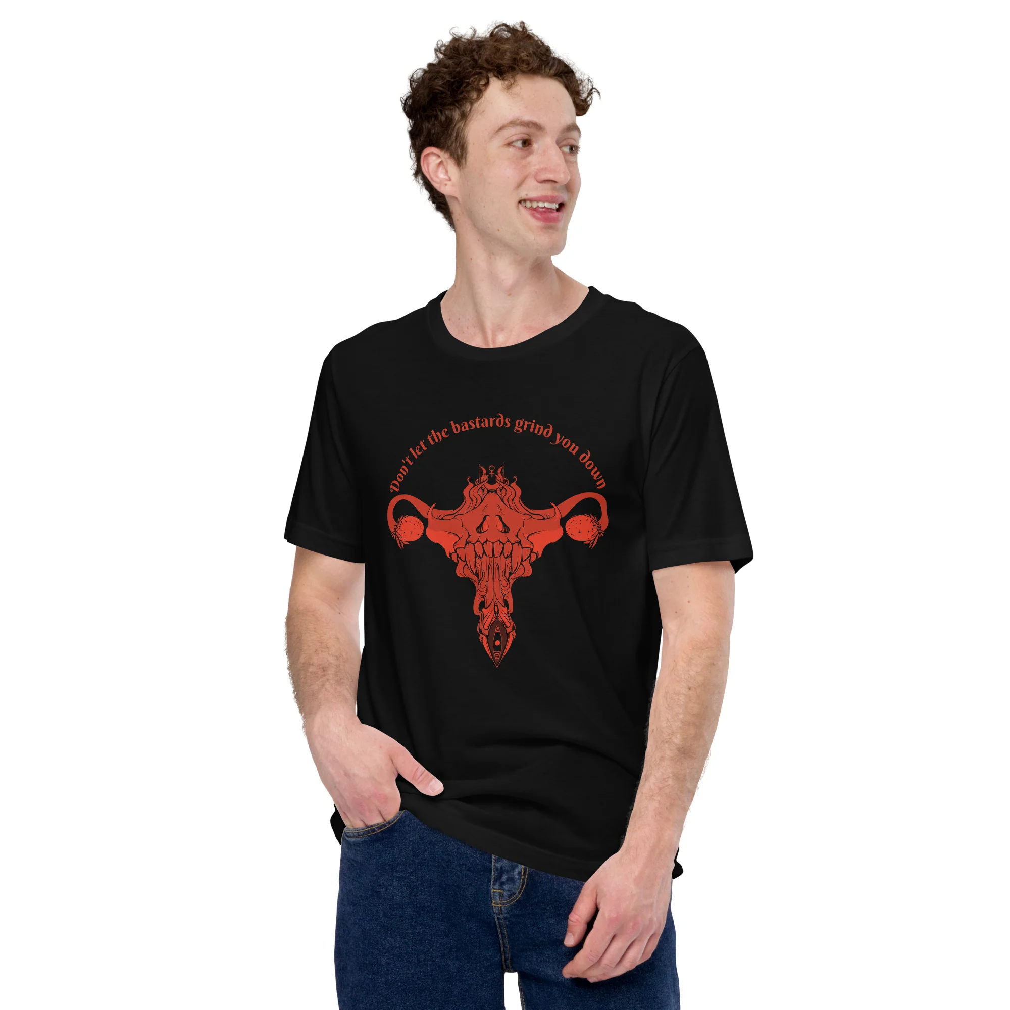 Don't Let Them Grind You Down, Unisex T-Shirt - Image 6