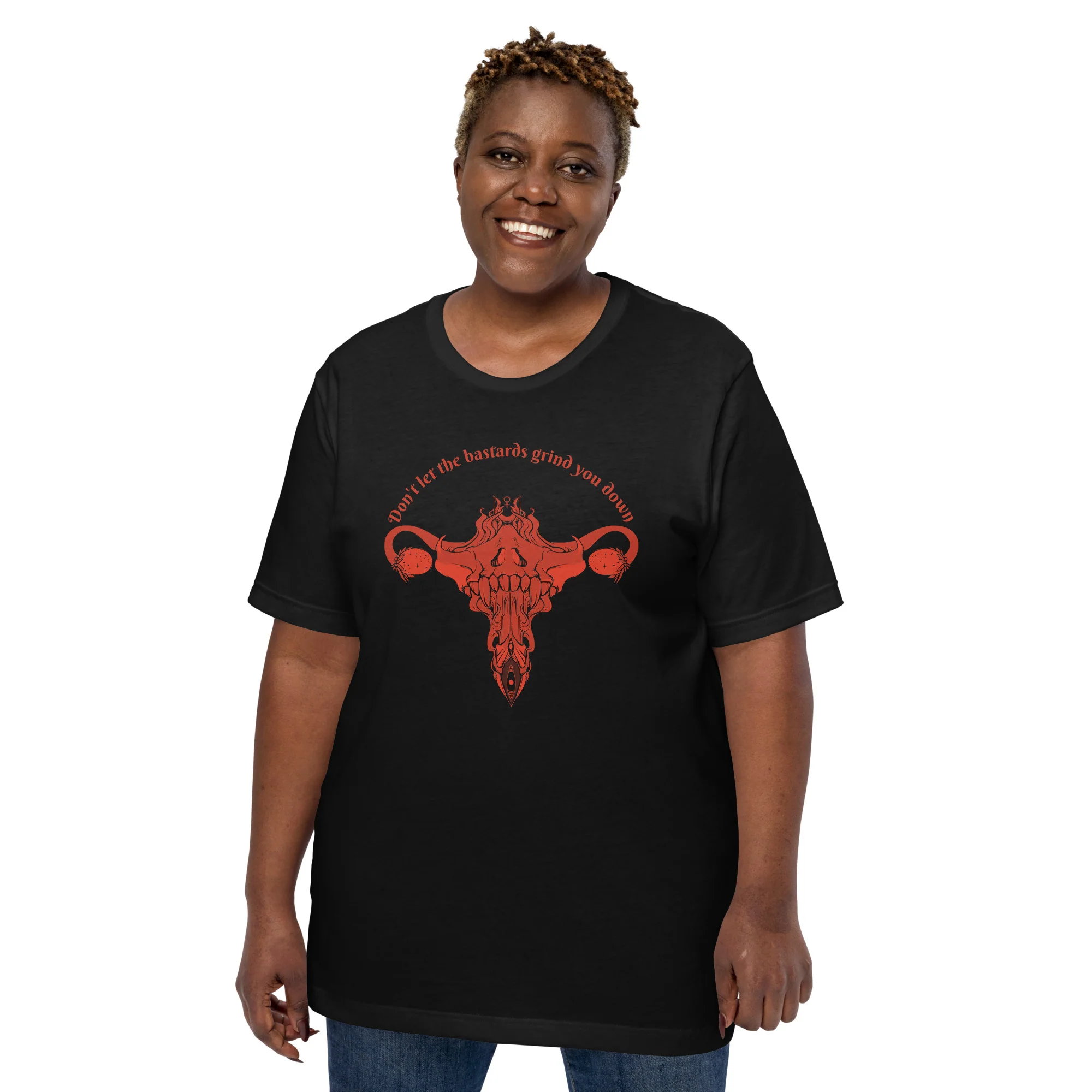 Don't Let Them Grind You Down, Unisex T-Shirt - Image 7