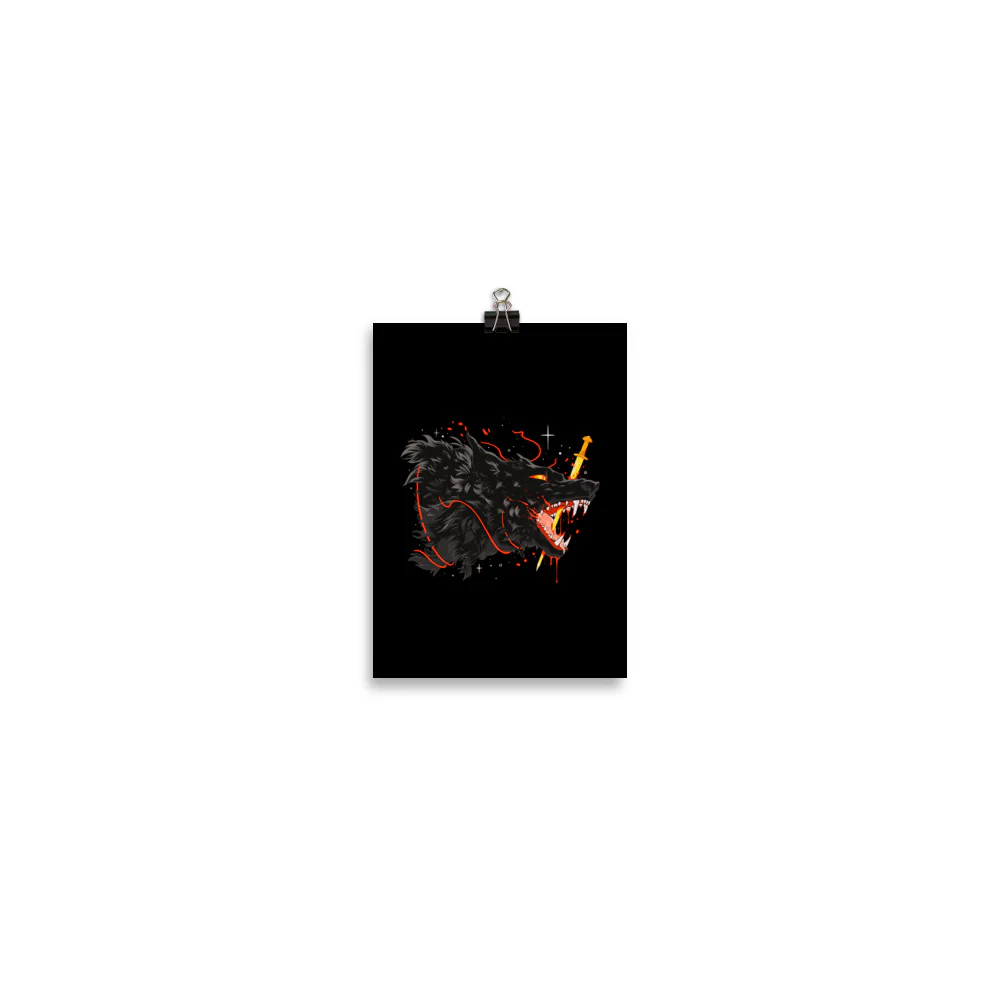 Fenrir, Matte Art Print Poster - Image 2