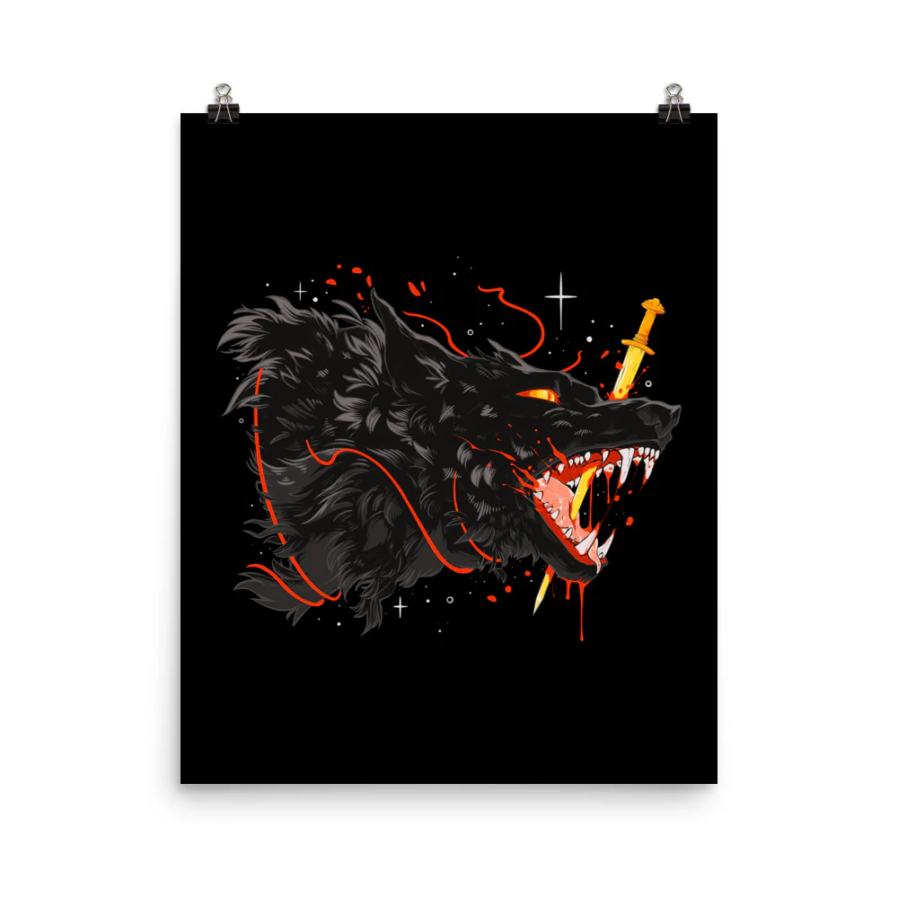 Fenrir, Matte Art Print Poster - Image 5