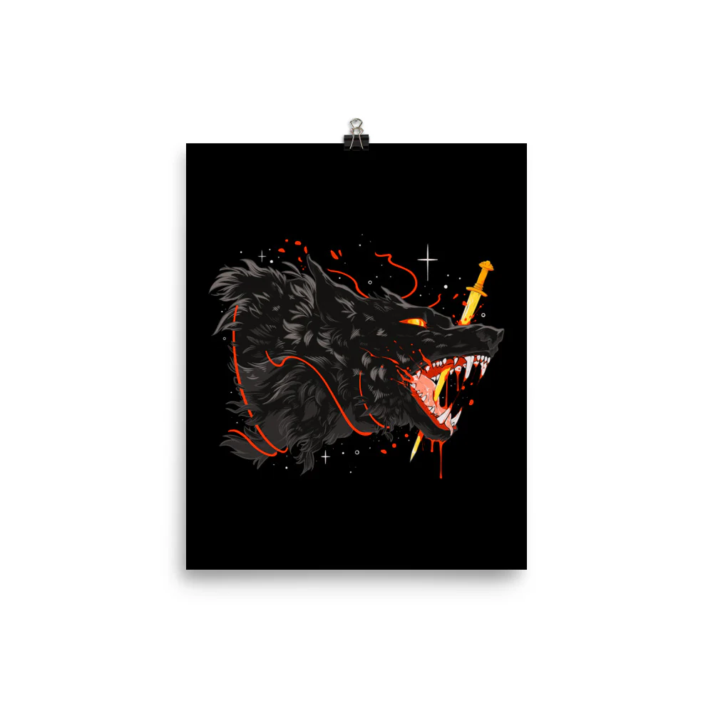 Fenrir, Matte Art Print Poster - Image 6