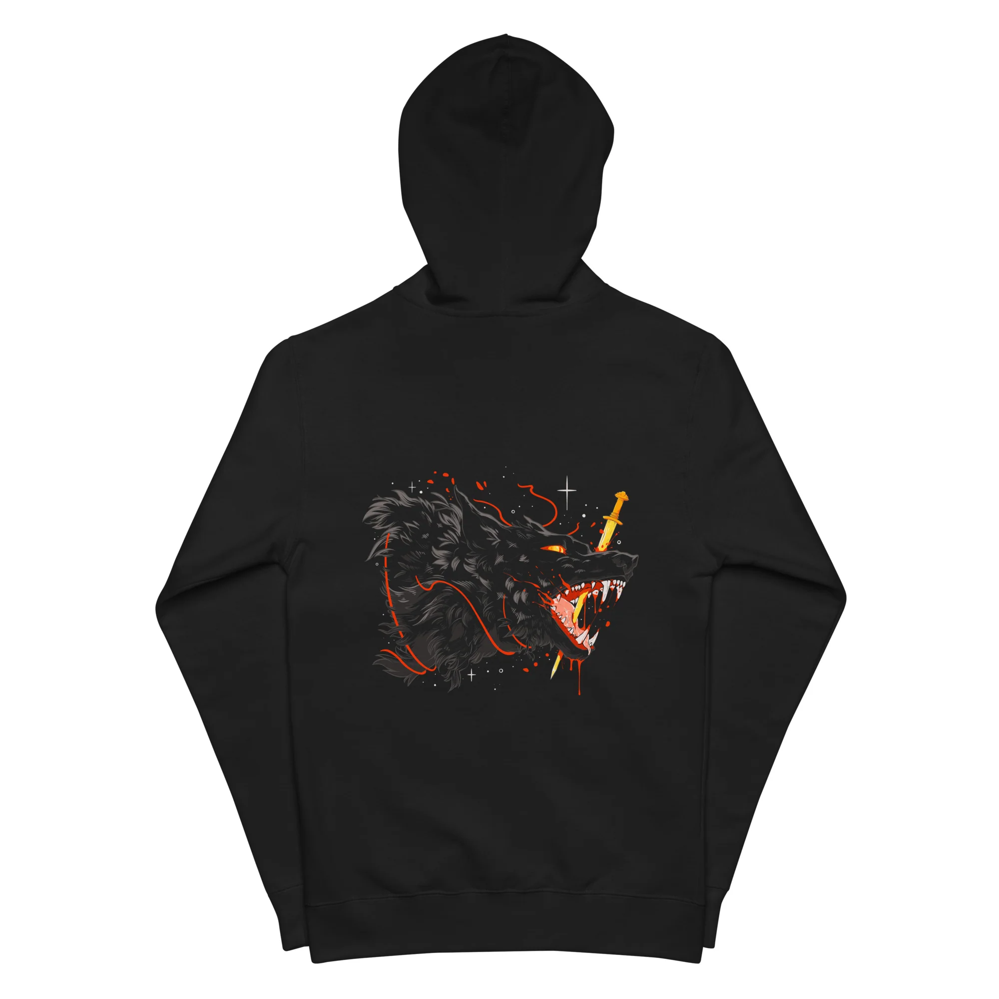 Fenrir, Unisex Fleece Zip-Up Hoodie
