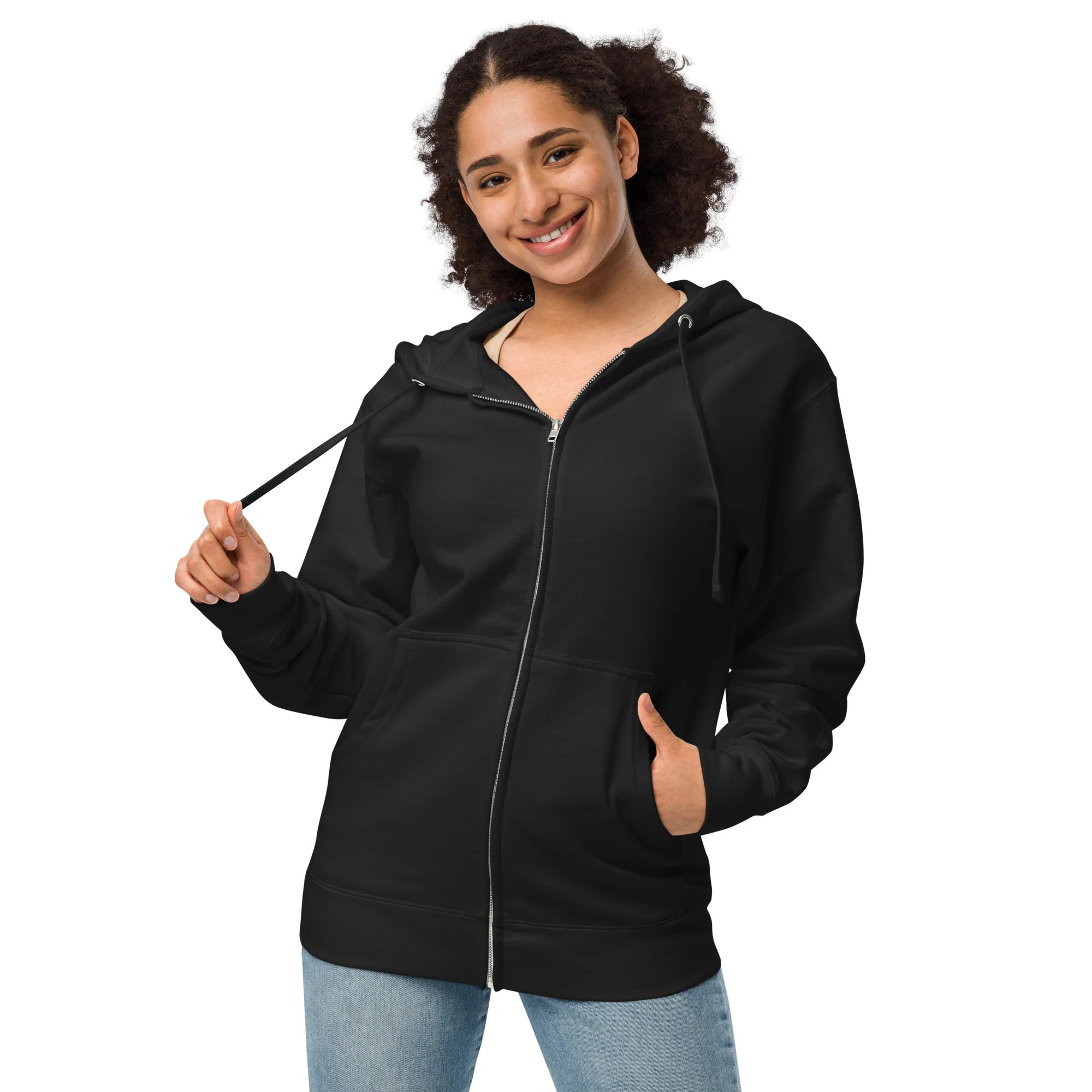 Fenrir, Unisex Fleece Zip-Up Hoodie - Image 5