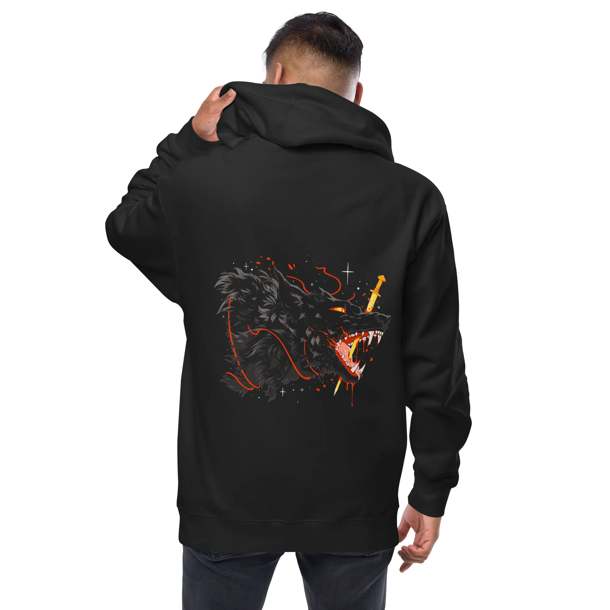 Fenrir, Unisex Fleece Zip-Up Hoodie - Image 6