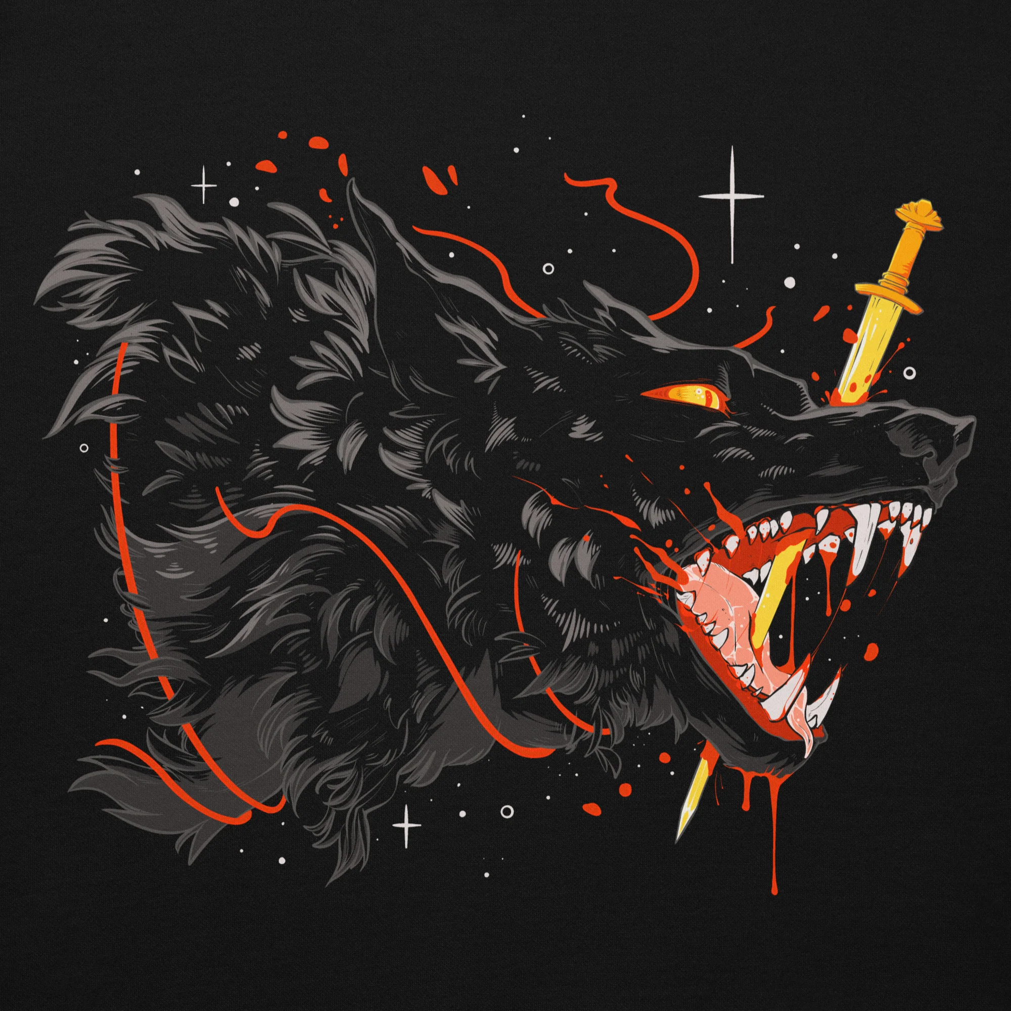 Fenrir, Unisex Hoodie - Image 2