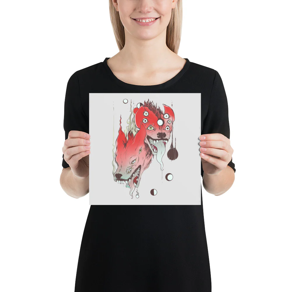 Hyenas, Matte Art Print Poster - Image 3