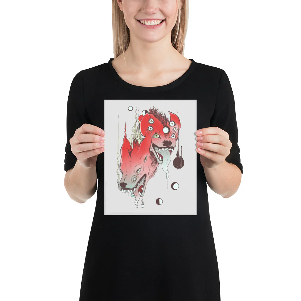 Hyenas, Matte Art Print Poster - Image 4