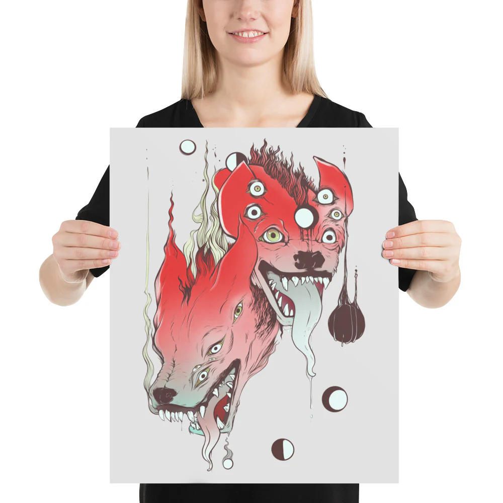 Hyenas, Matte Art Print Poster - Image 5