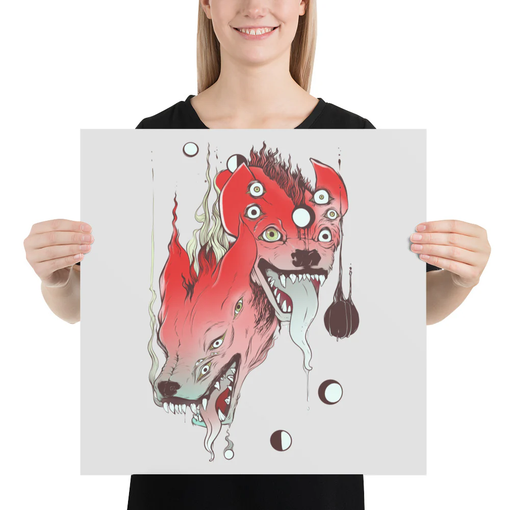 Hyenas, Matte Art Print Poster - Image 6