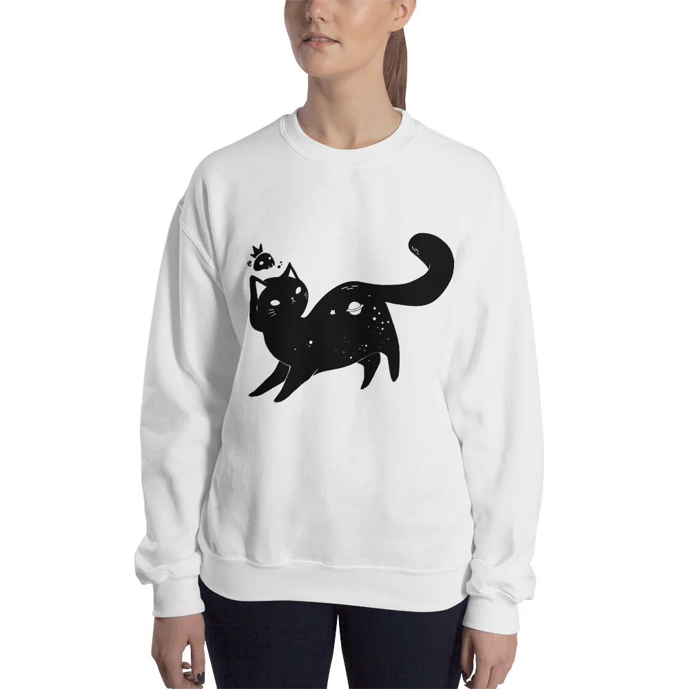 Space Cat, Unisex Sweatshirt - Image 3