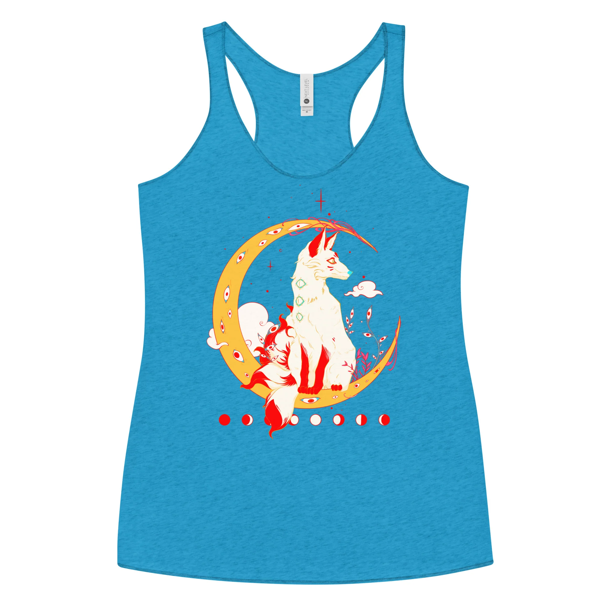 Kitsune Fox, Racerback Tank Top - Image 5