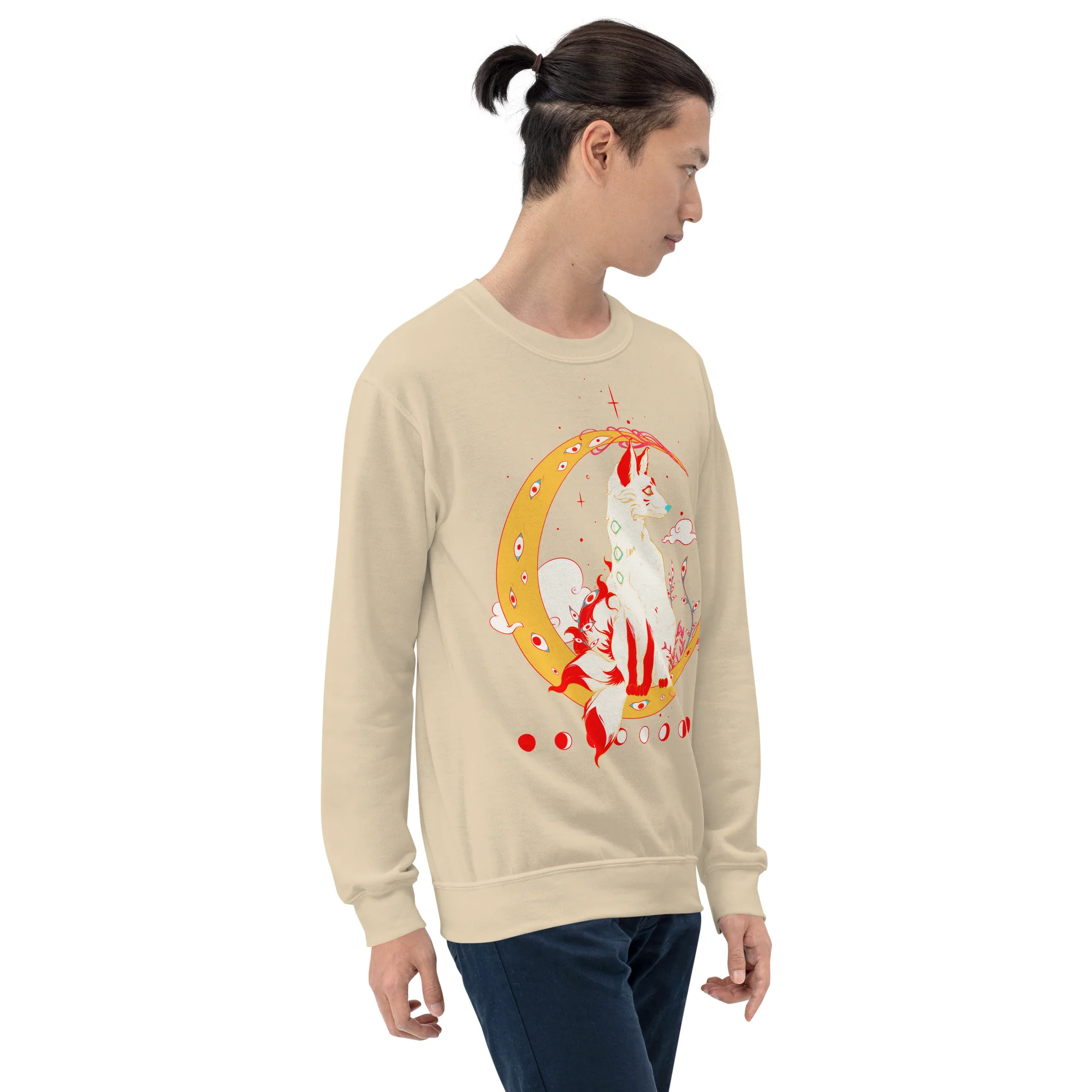 Kitsune Fox, Unisex Sweatshirt - Image 6