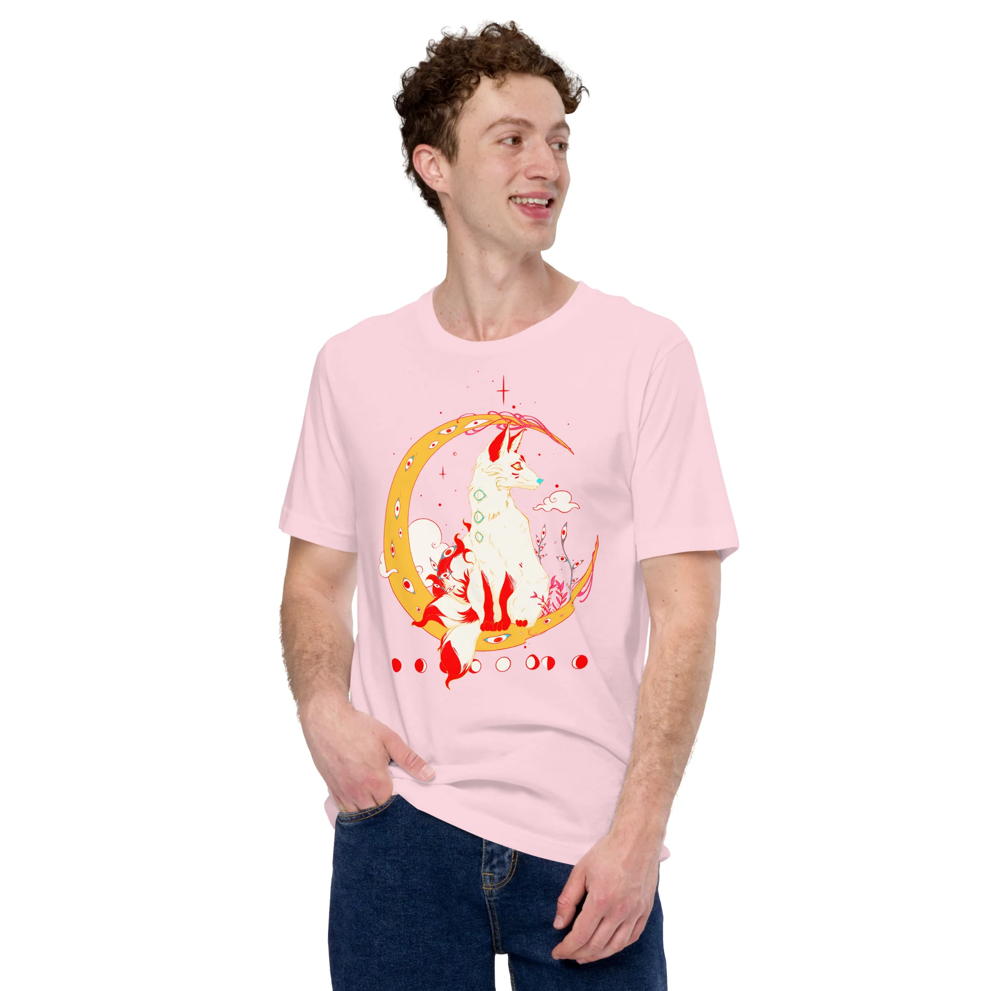 Kitsune Fox, Unisex T-Shirt - Image 3