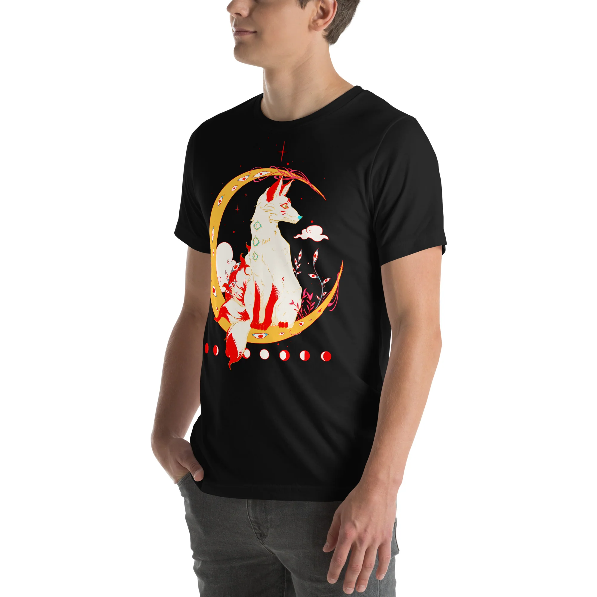 Kitsune Fox, Unisex T-Shirt - Image 2