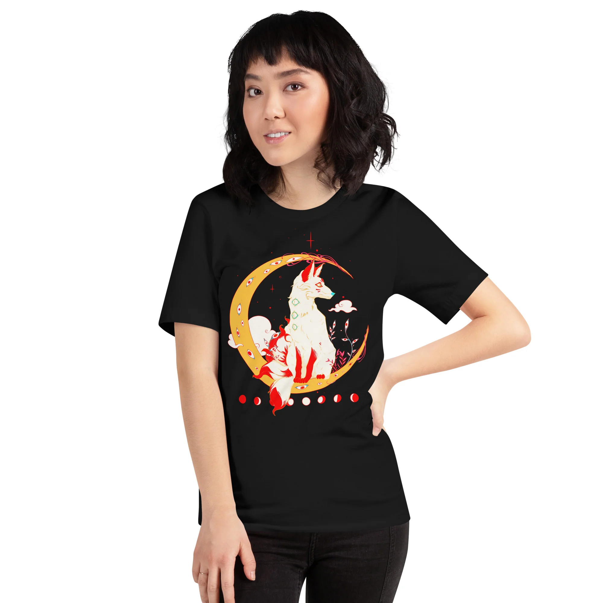 Kitsune Fox, Unisex T-Shirt - Image 3
