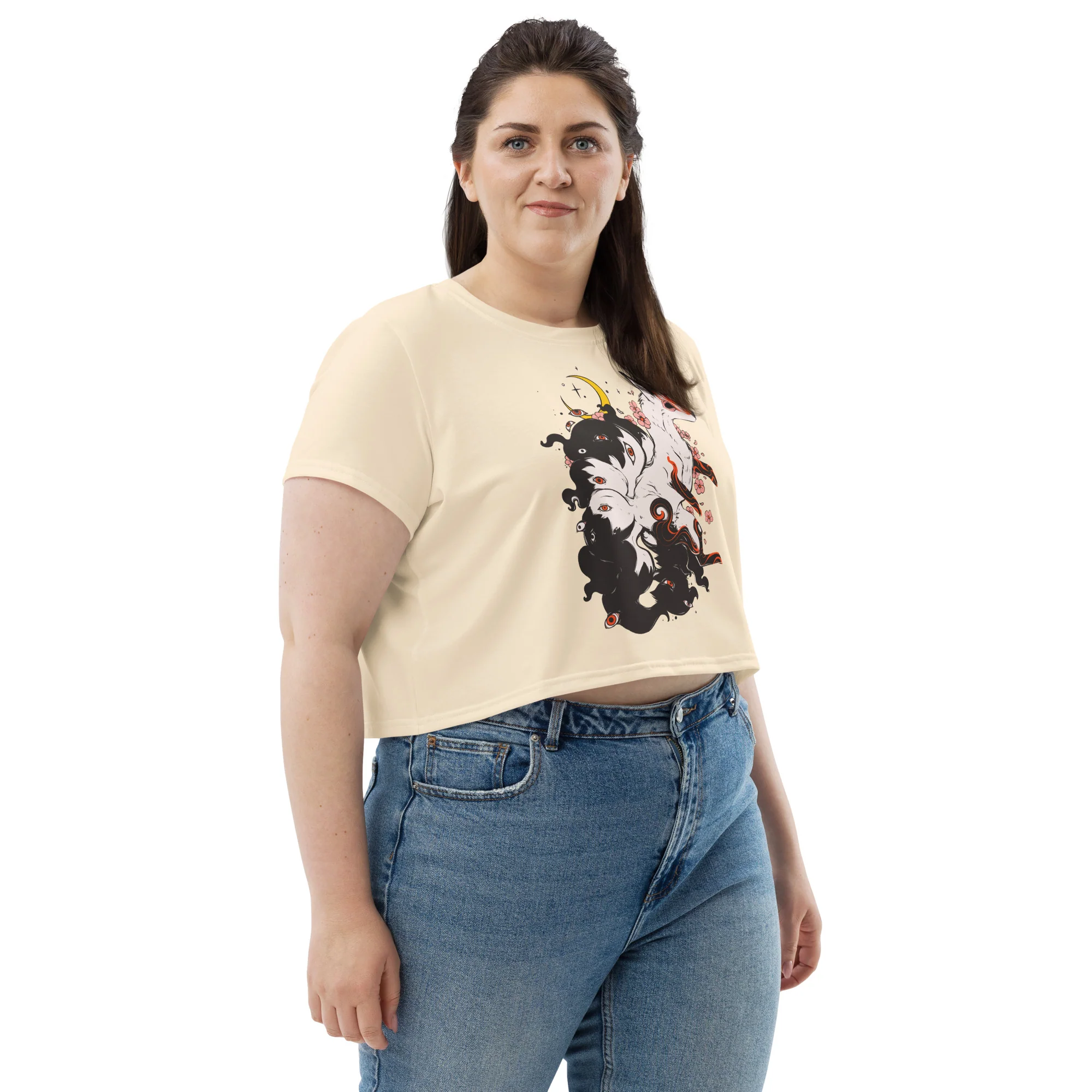 Kitsune, Sublimation Crop Top - Image 7