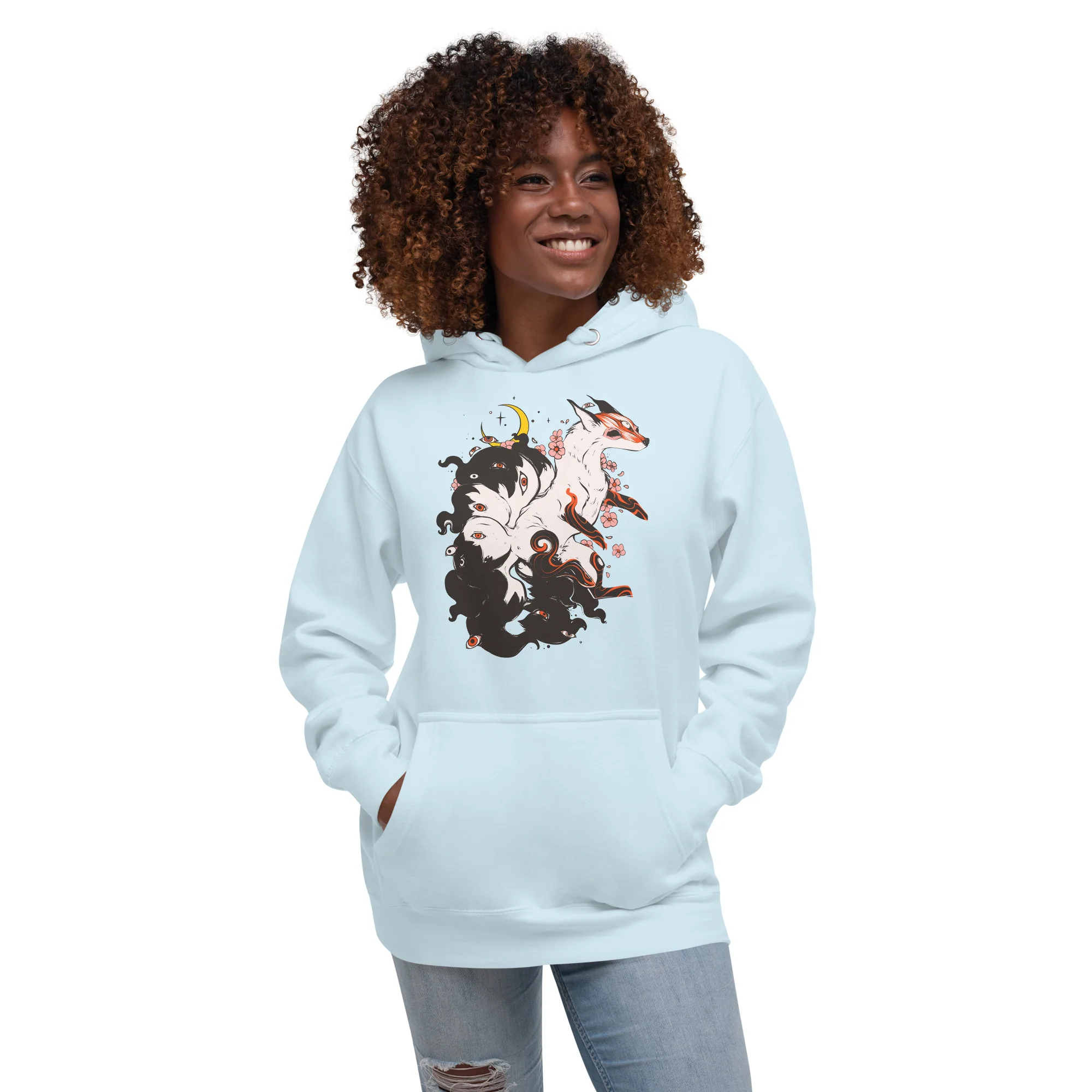 Kitsune, Unisex Hoodie - Image 4