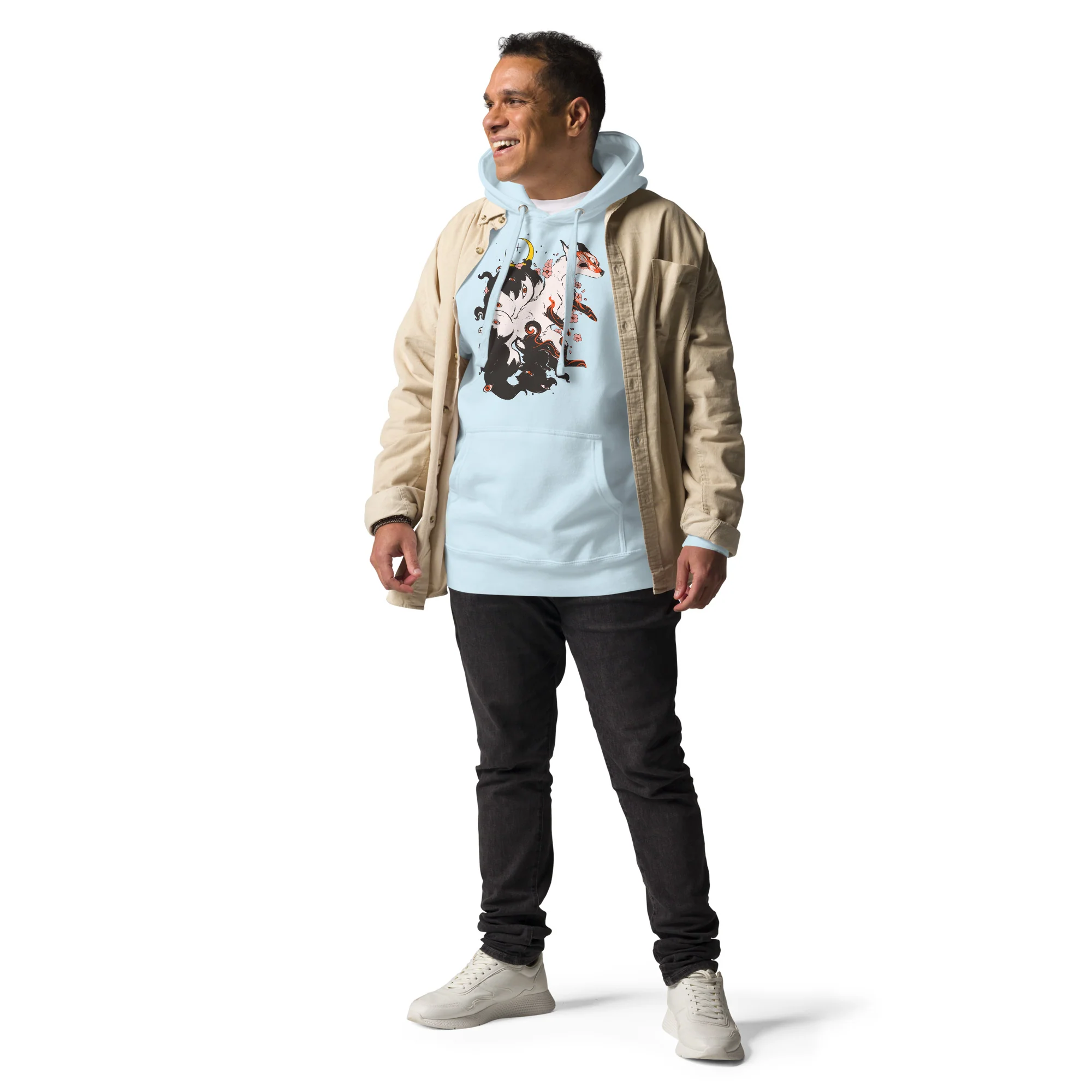 Kitsune, Unisex Hoodie - Image 6