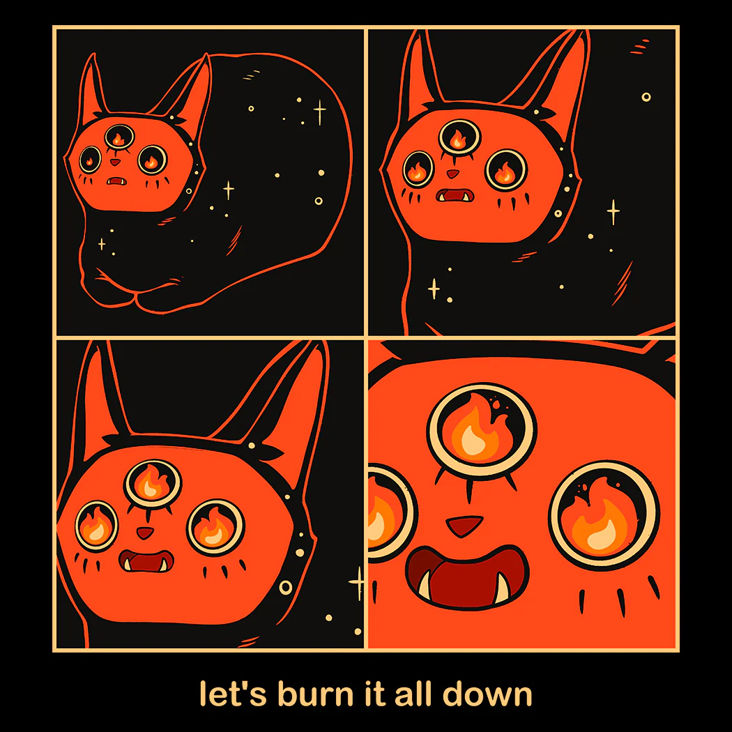 Let It Burn Orion, Matte Art Print Poster