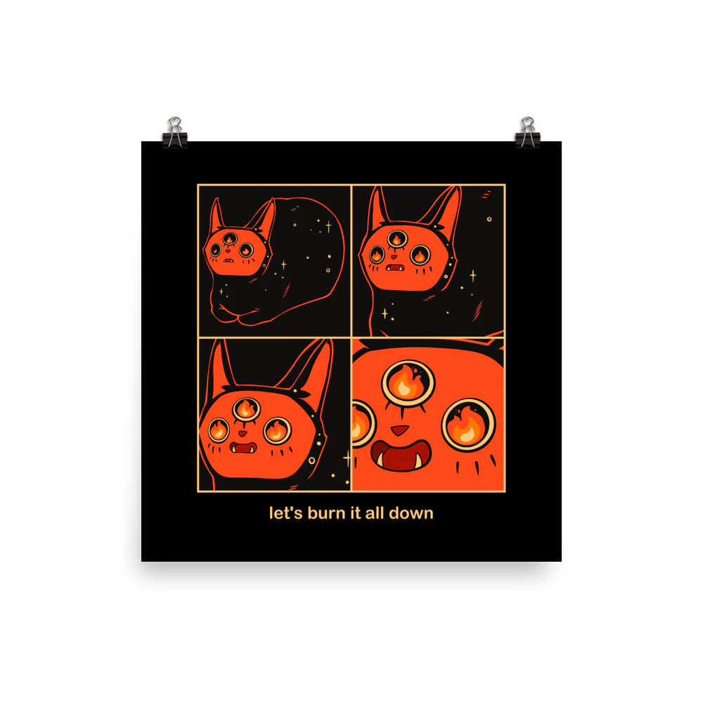 Let It Burn Orion, Matte Art Print Poster - Image 2