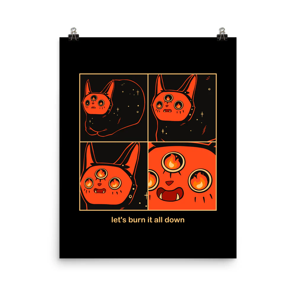 Let It Burn Orion, Matte Art Print Poster - Image 3
