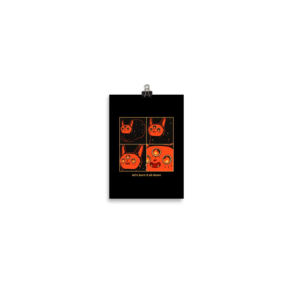 Let It Burn Orion, Matte Art Print Poster - Image 4
