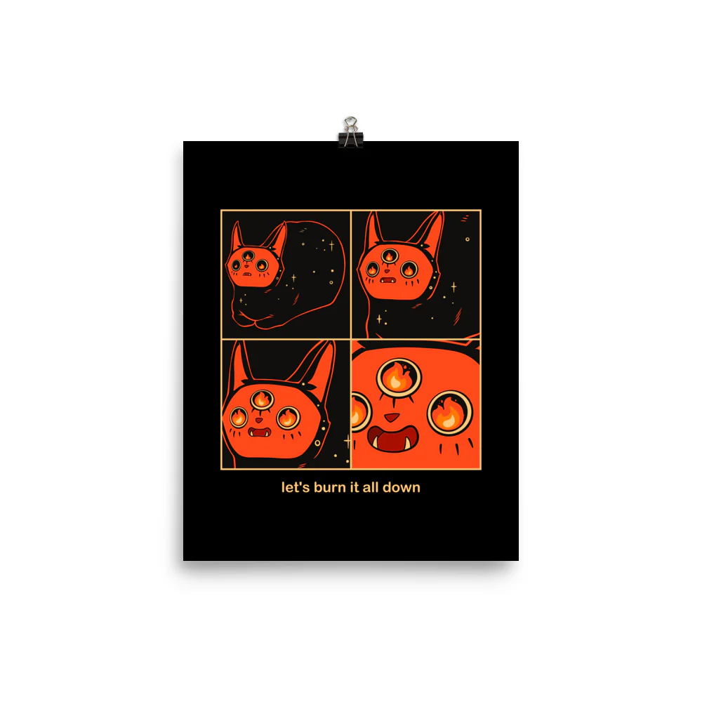Let It Burn Orion, Matte Art Print Poster - Image 5